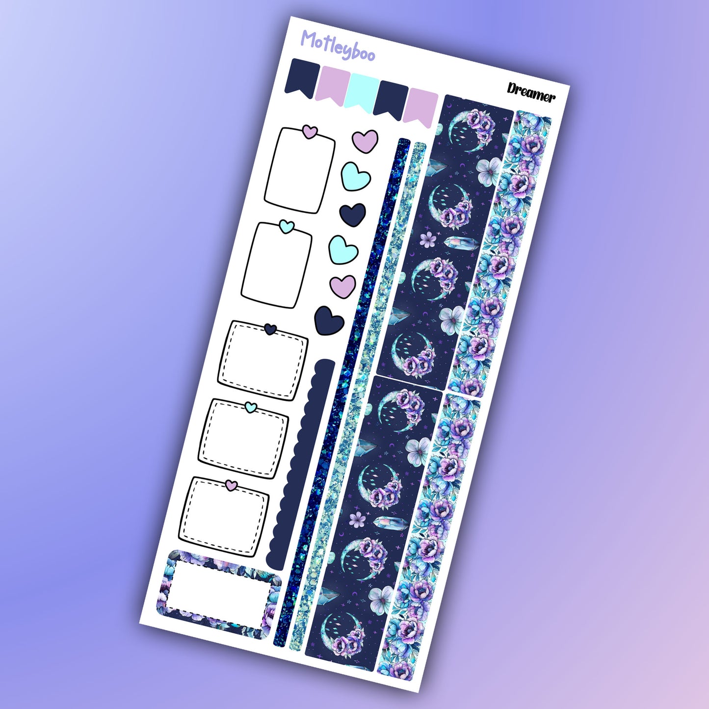 Hobonichi weeks, weekly sticker kit, hobonichi planner, witch planner, Dreamer