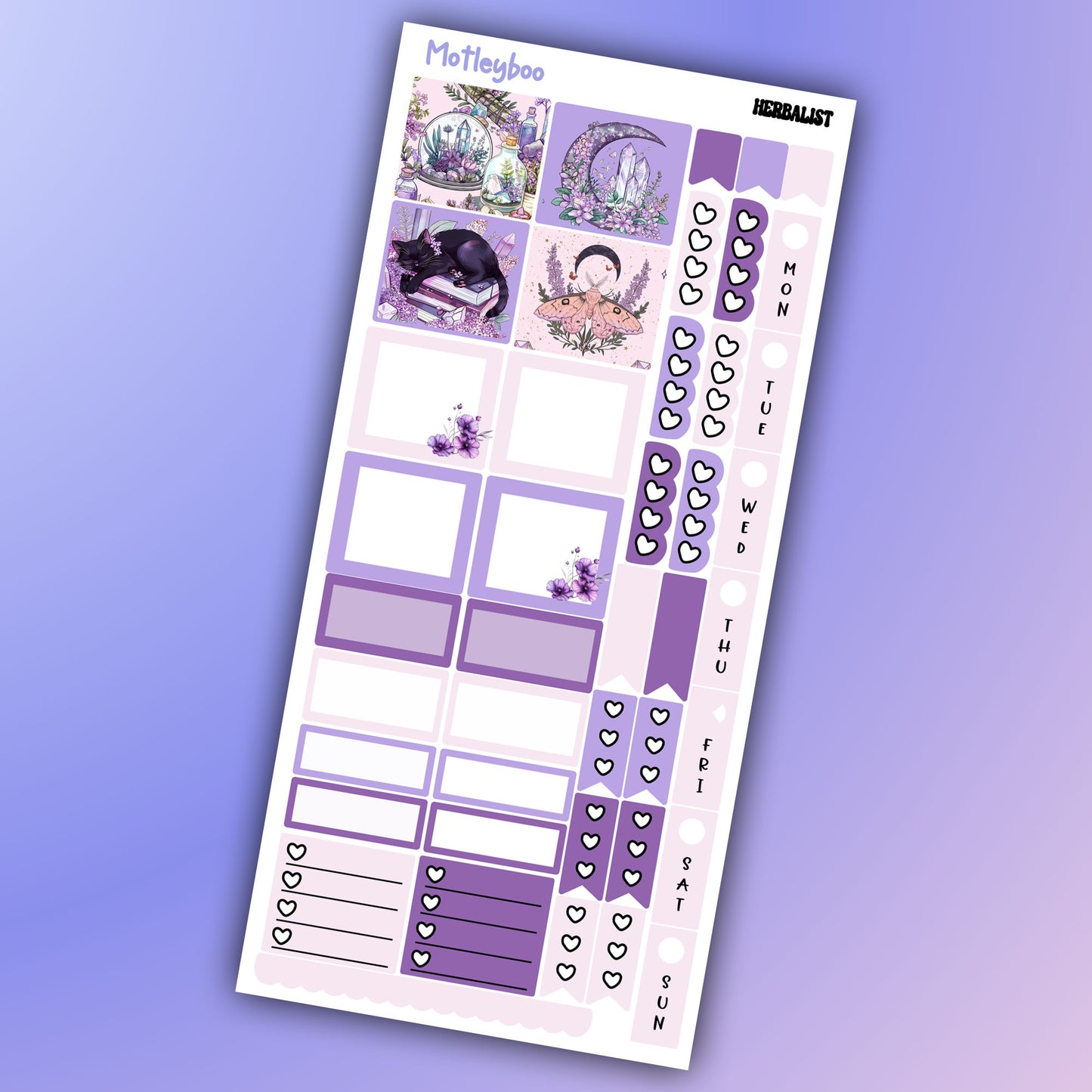 Hobonichi weeks, sticker kit, hobonichi planner, herb stickers, witch planner, pagan stickers, planner stickers, witch sticker, witchcraft