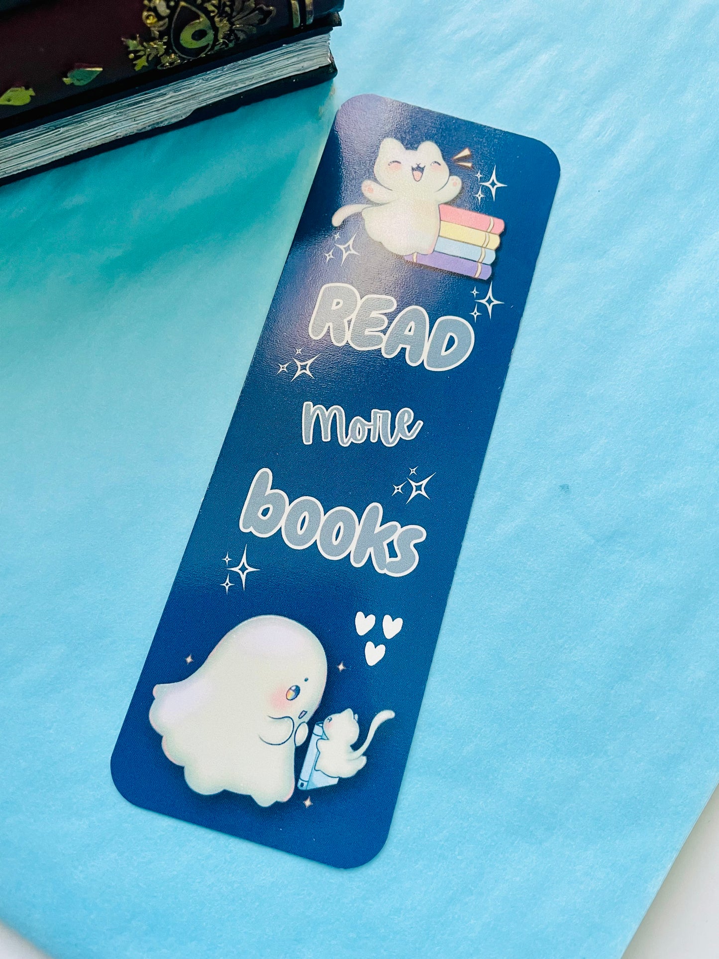 Read more books bookmark, gifts for book lovers, ghost bookmark, cute bookmark