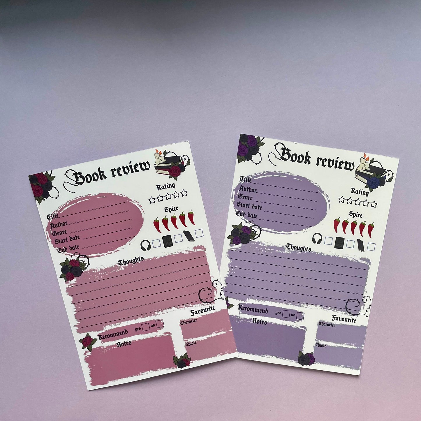 Book review sticker sheets, bookish stickers, gifts for, book lovers, book nerds, gothic romance, skulls & books, in my dark romance era