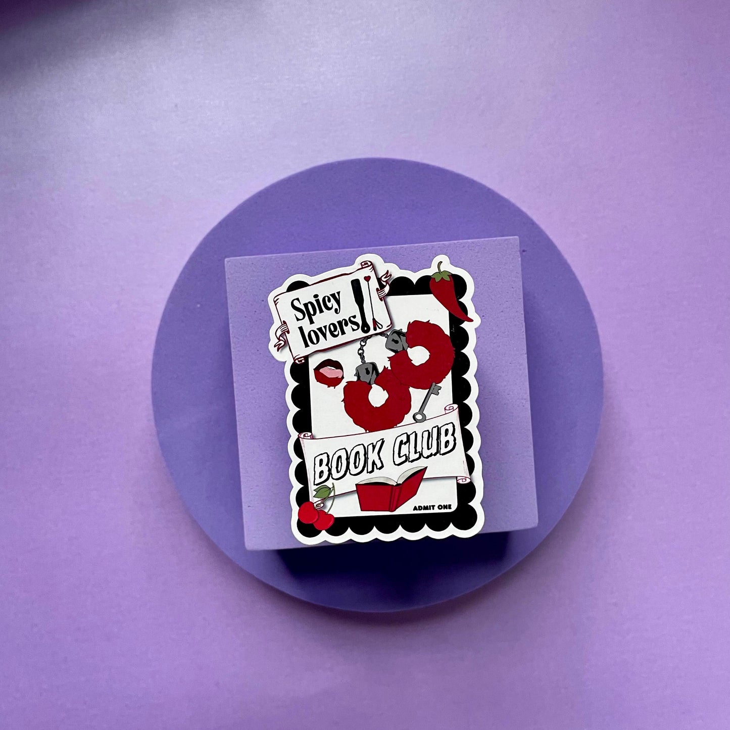 spicy book lovers club die cut , kindle and laptop sticker, gifts for bookish spicy smut book lovers, vinyl and laminated, journaling