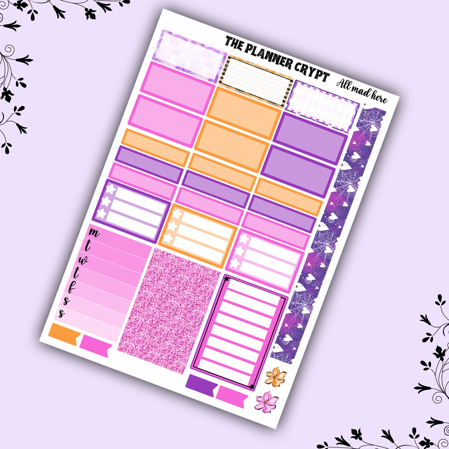 Alice Hobonichi planner sticker kit