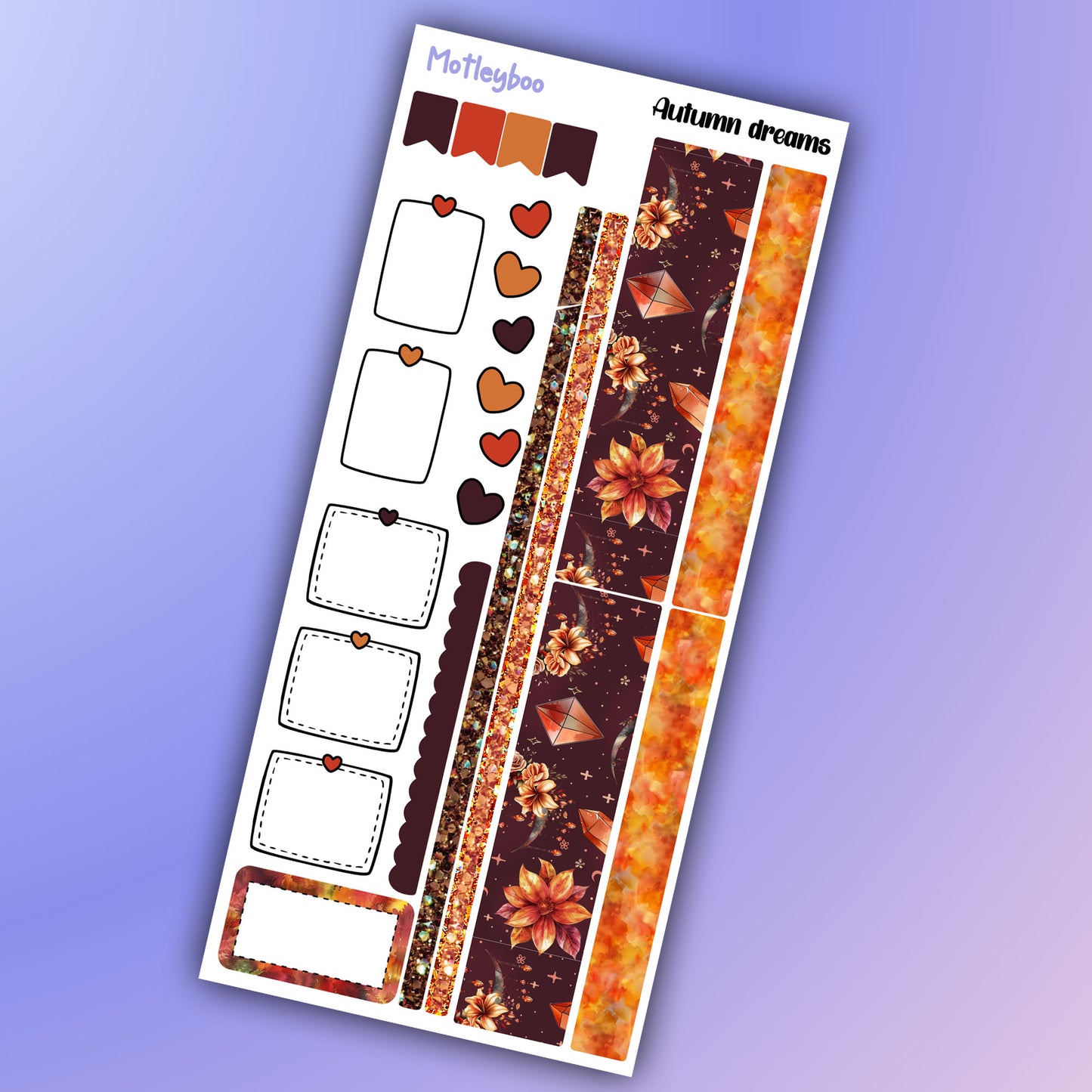 Hobonichi weeks, sticker kit, hobonichi planner, autumn stickers, planner stickers
