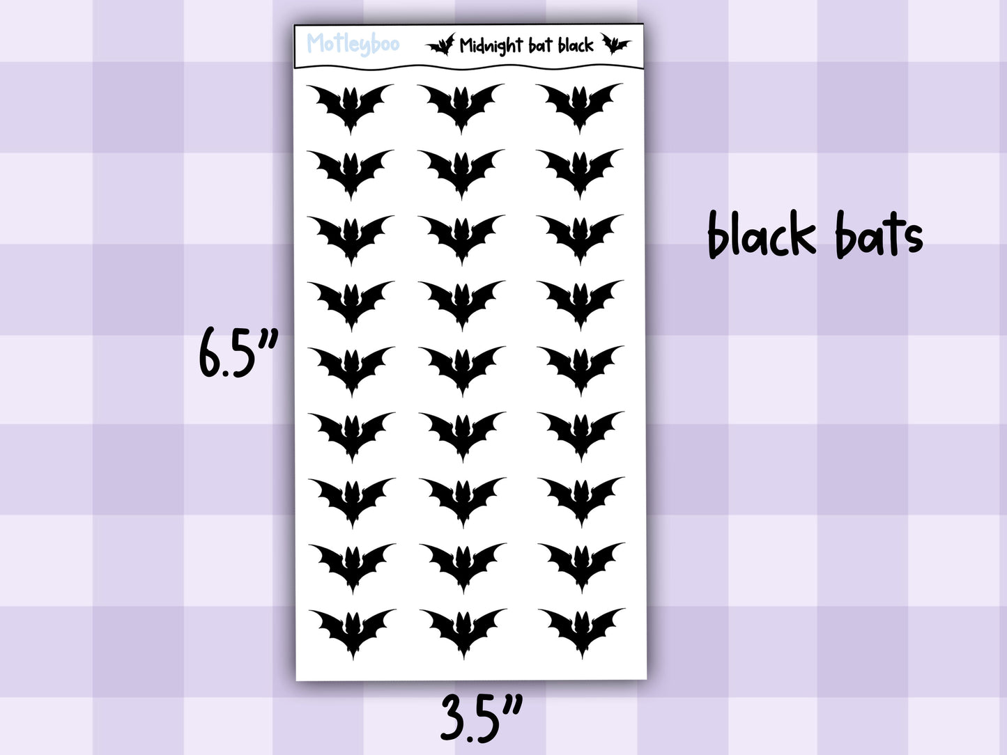 Sticker sheets for Halloween planners, spooky Halloween journaling, functional stickers, spooky season stickers, bat stickers, goth planner