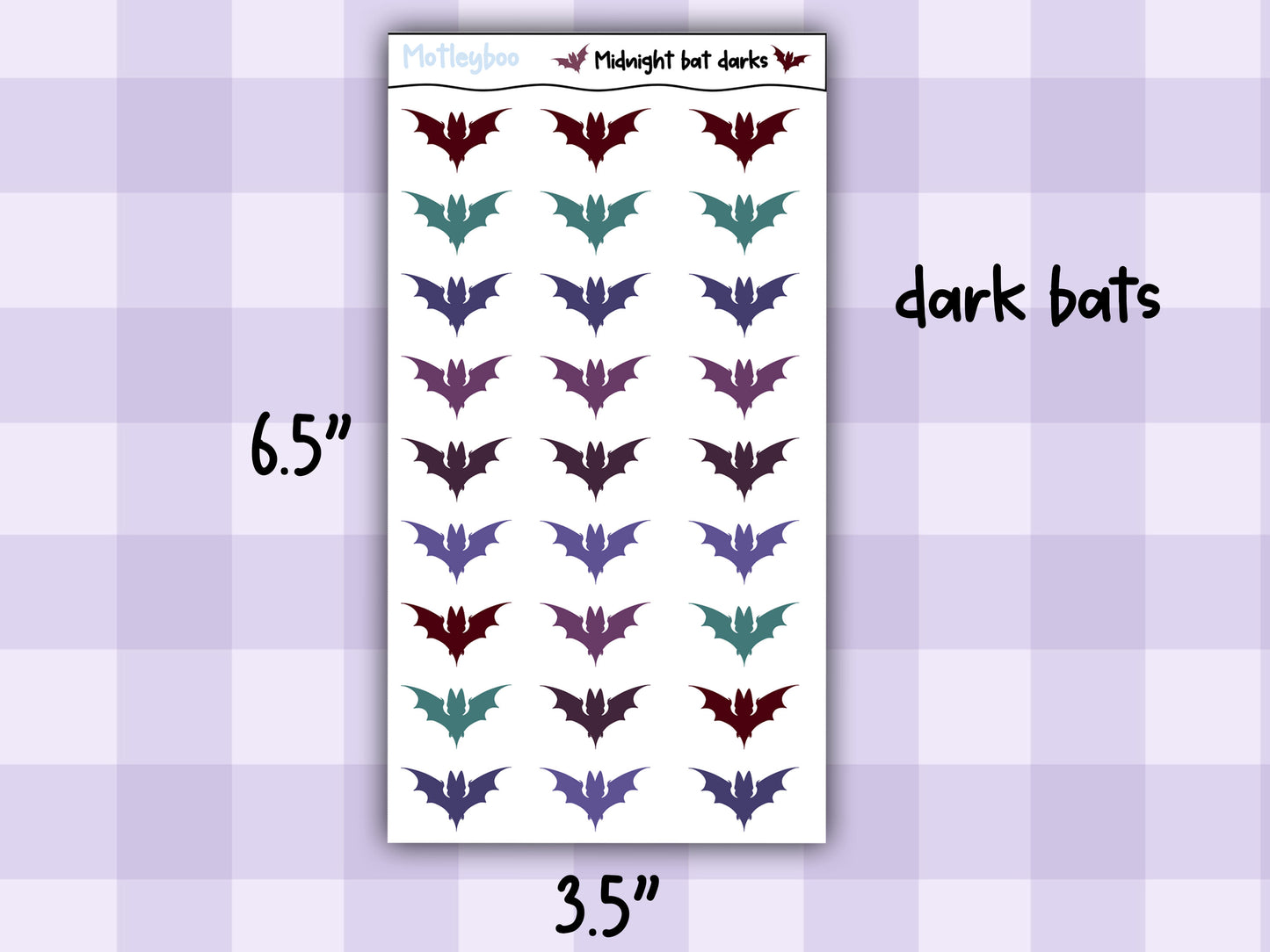 Sticker sheets for Halloween planners, spooky Halloween journaling, functional stickers, spooky season stickers, bat stickers, goth planner