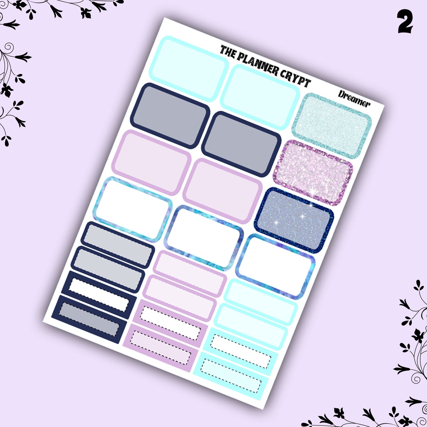 Weekly planner, sticker kit, witchy planner kit, planner stickers, vertical planner, Dreamer