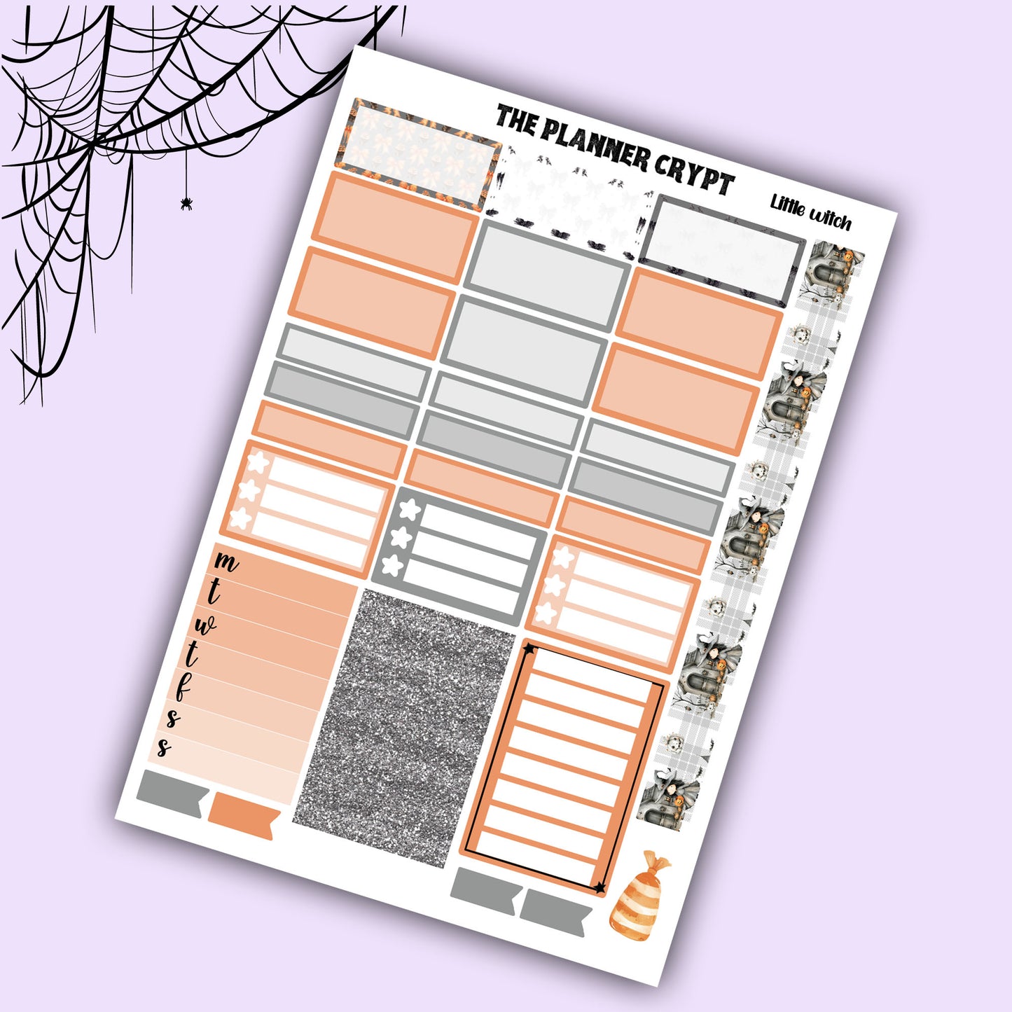 Little witch Hobonichi cousin planner sticker kit