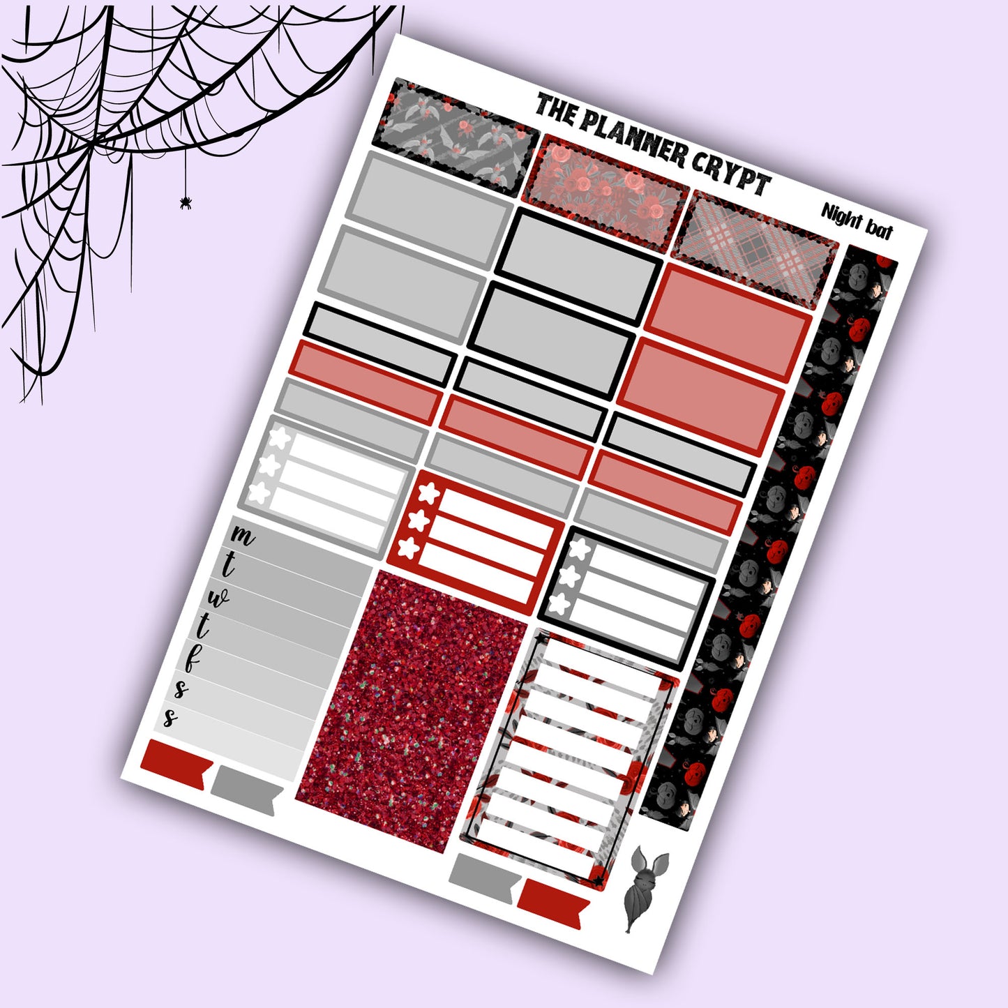 Halloween Hobonichi cousin planner sticker kit