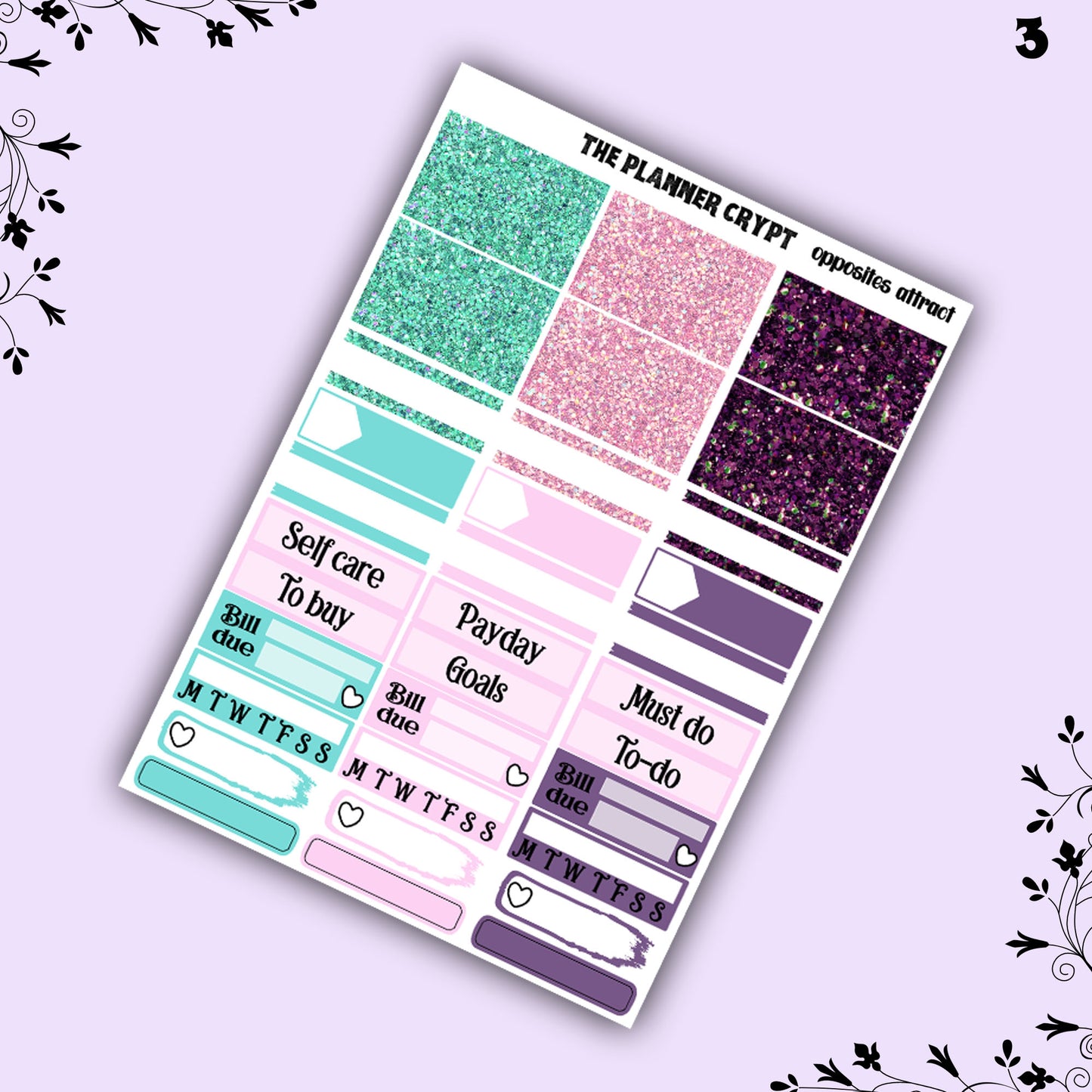 weekly planner sticker kit, goth planner stickers, goth girl sticker sheet, vertical planner, cute stickers, , gothic planner, journal