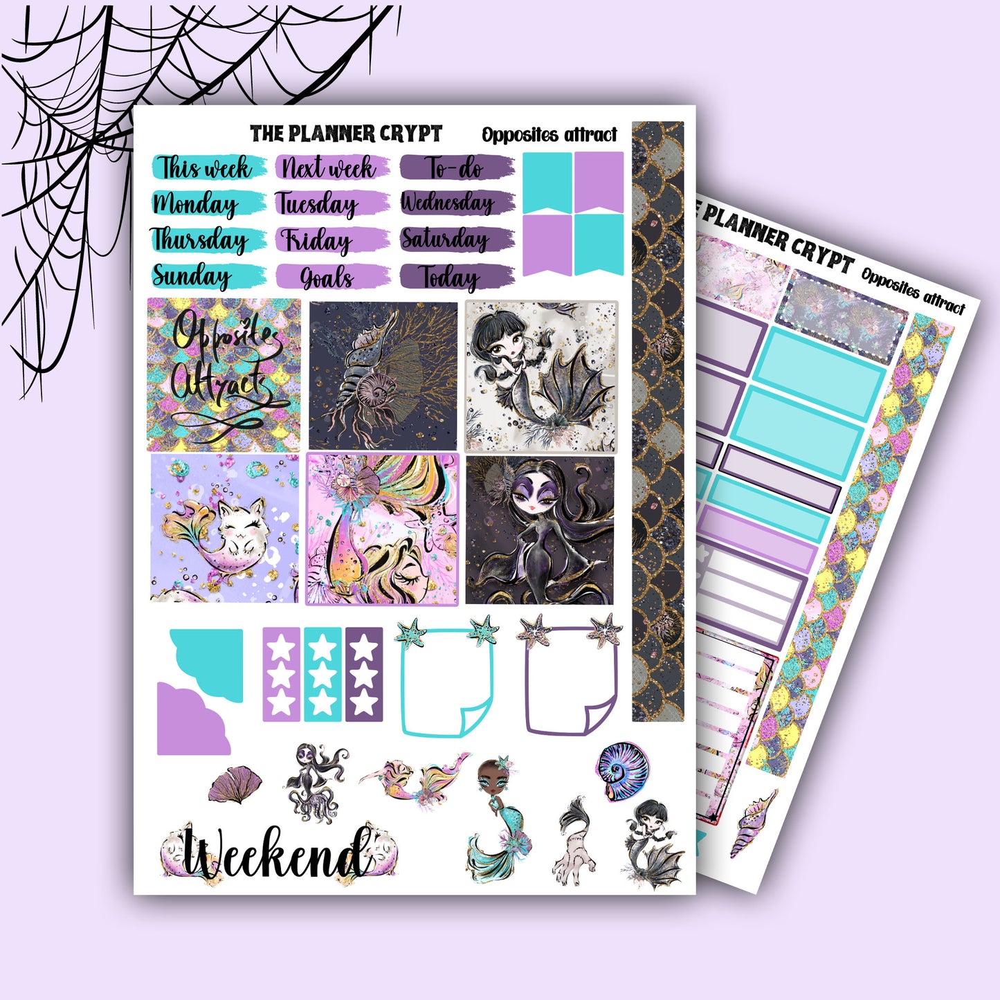 Halloween Hobonichi cousin planner sticker kit