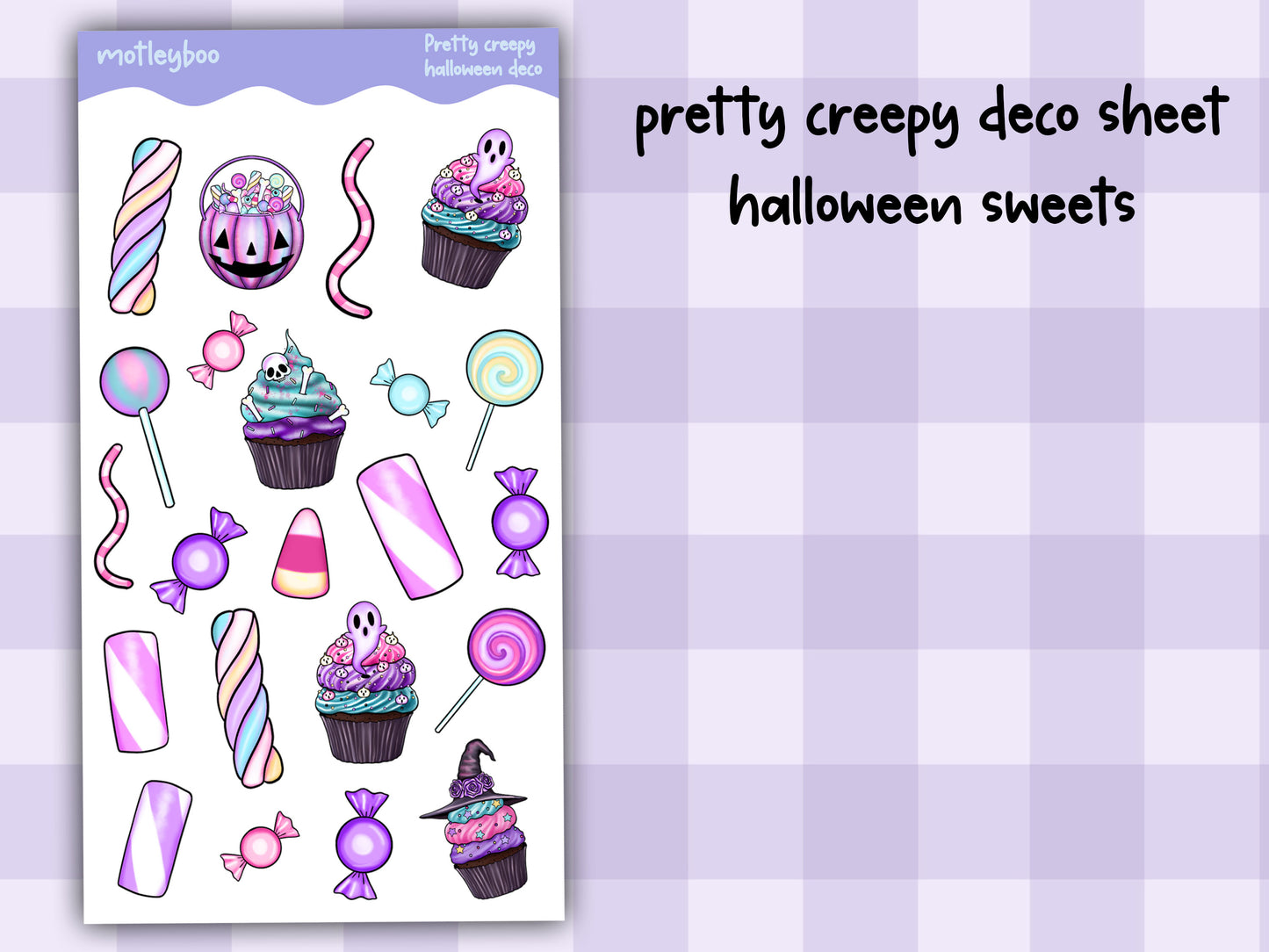 Halloween sticker sheets for planning and journaling, Halloween decoration, spooky and cute, gift for Halloween spooky season, autumn & fall