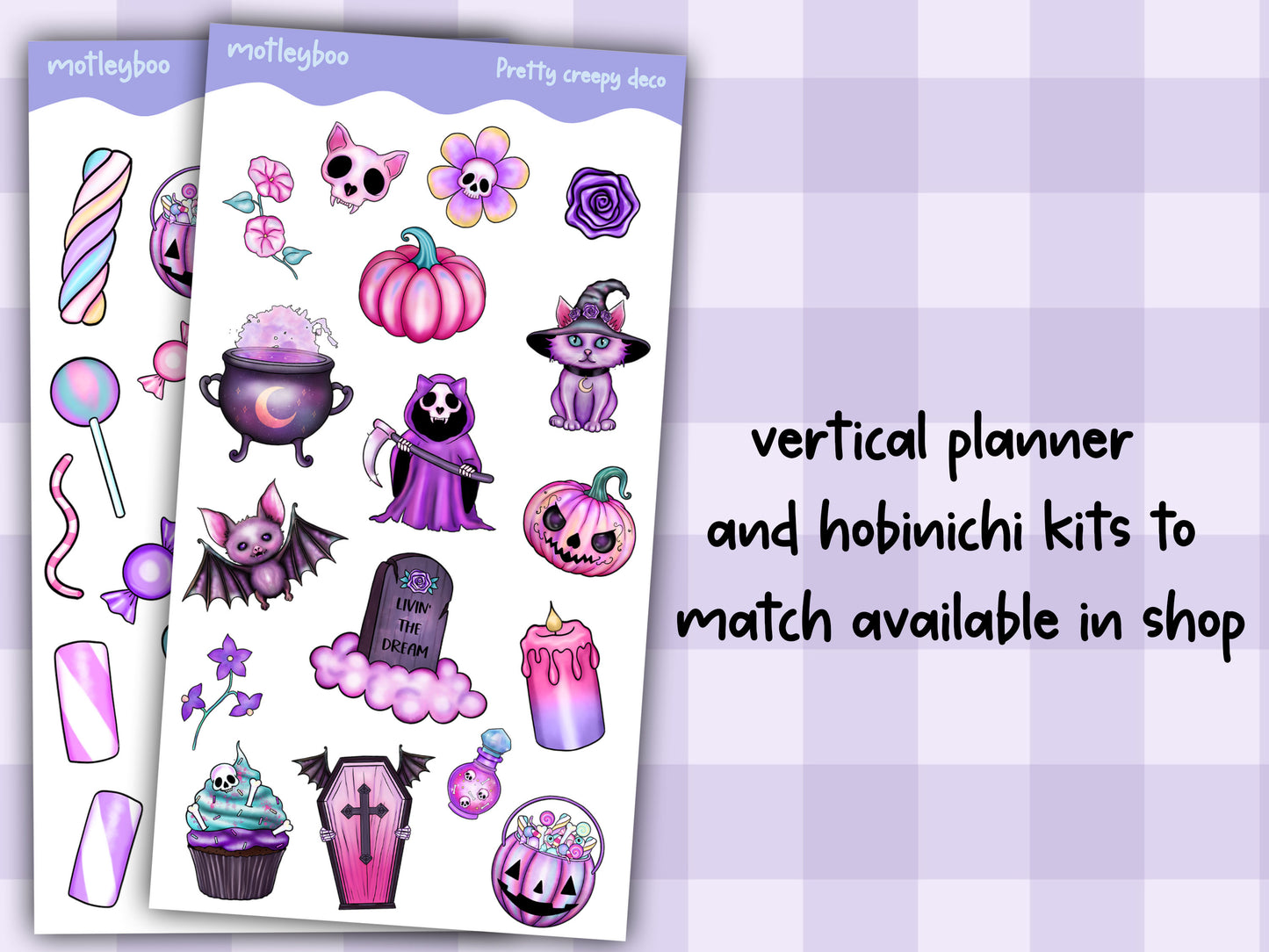 Halloween sticker sheets for planning and journaling, Halloween decoration, spooky and cute, gift for Halloween spooky season, autumn & fall
