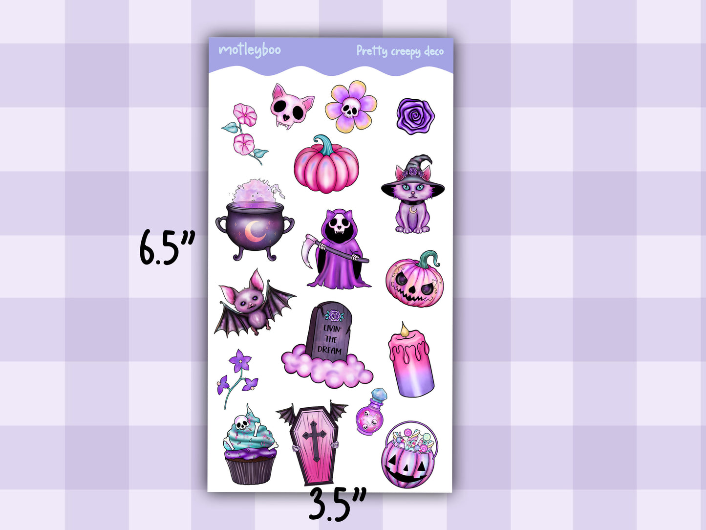 Halloween sticker sheets for planning and journaling, Halloween decoration, spooky and cute, gift for Halloween spooky season, autumn & fall