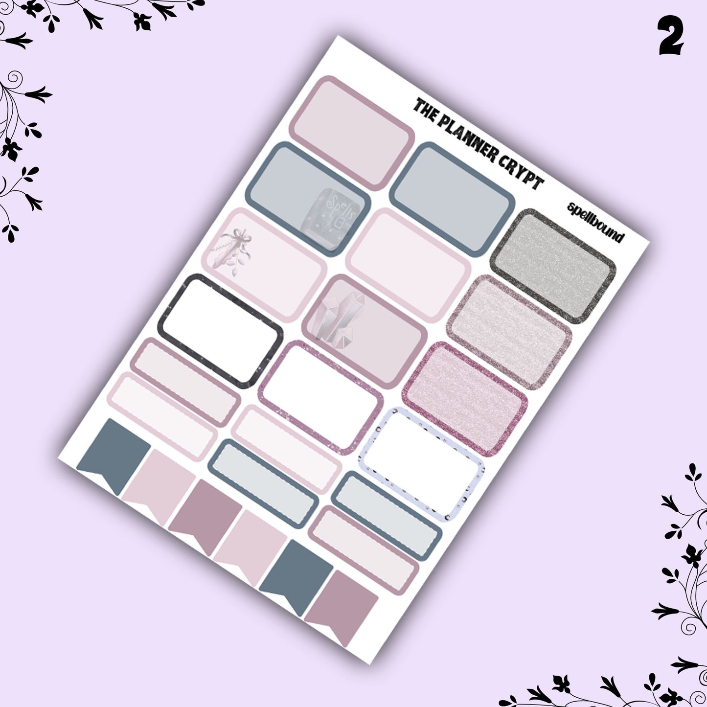 weekly planner kit, planner stickers, witch stickers, goth stickers, vertical planner, witchcraft stickers, goth planner, pretty stickers