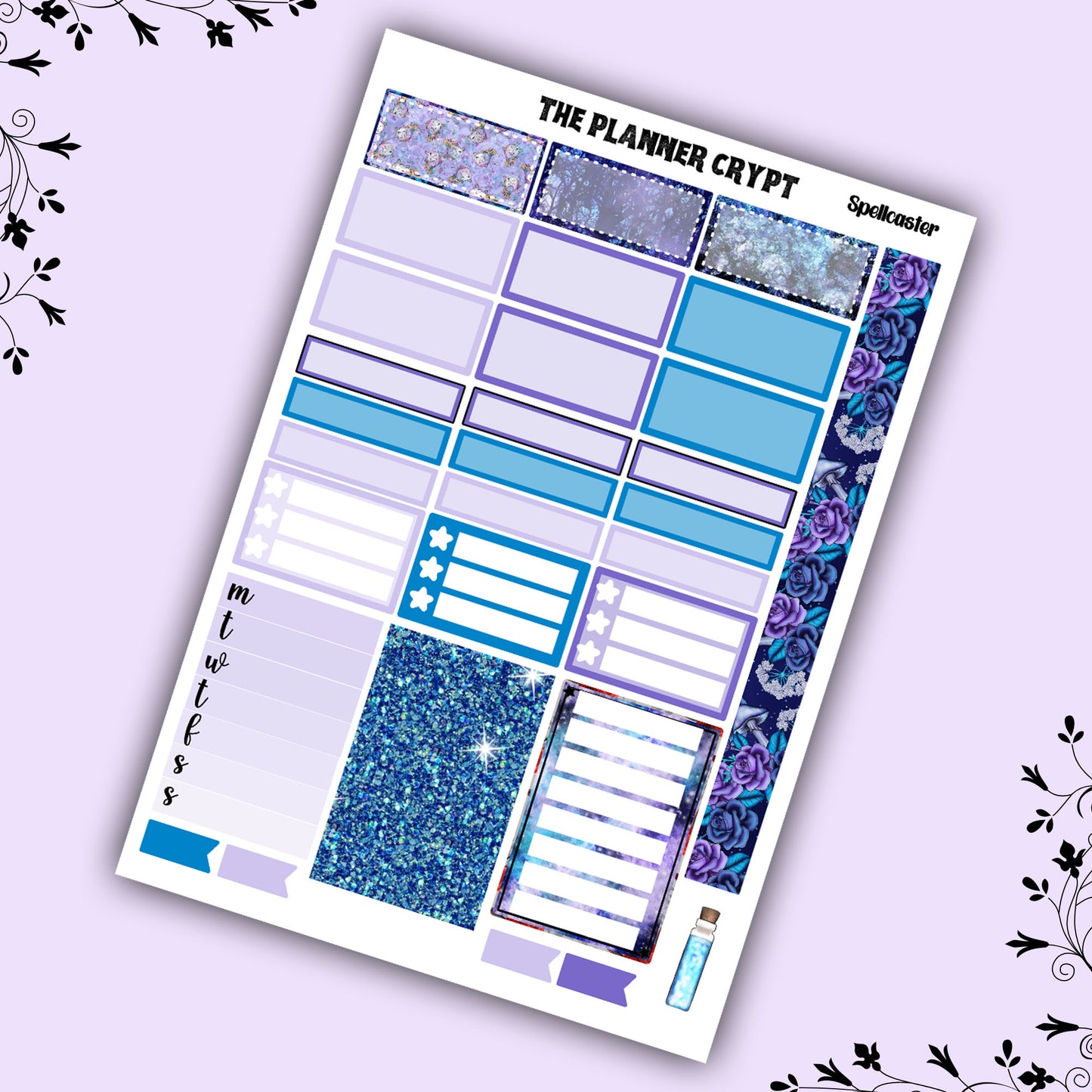 Spellcaster Hobonichi cousin planner sticker kit