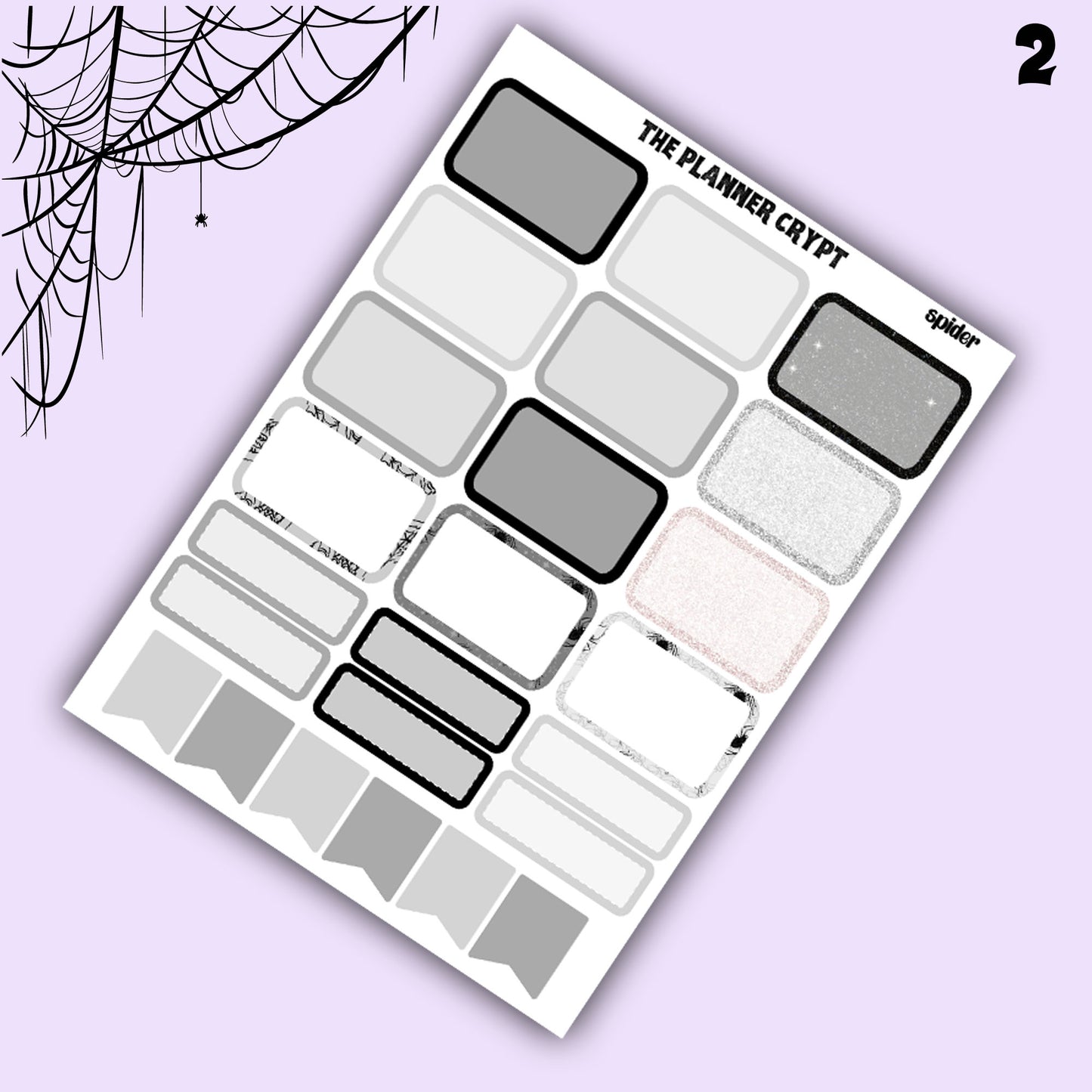 weekly planner sticker kit, planner stickers, spooky sticker, vertical planner, journal stickers, planning stickers, goth planner, halloween