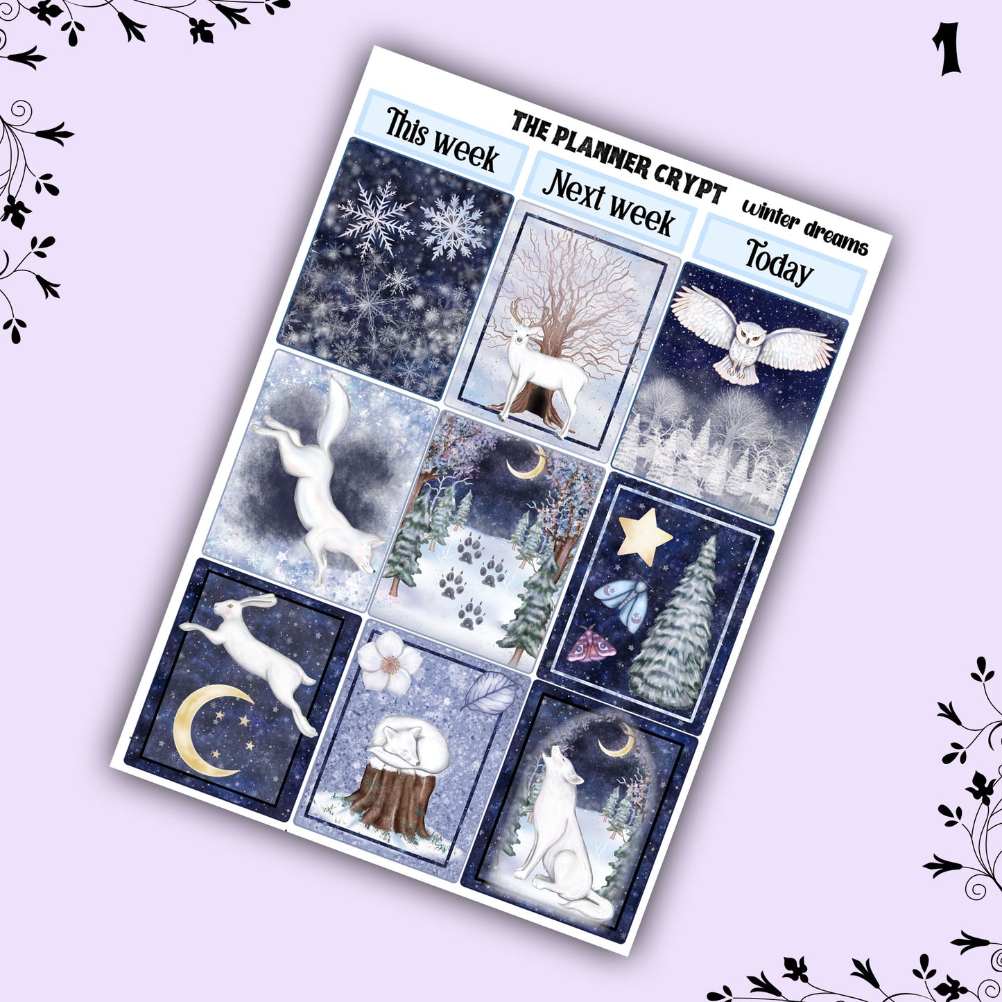 weekly planner stickers, planner kits, winter stickers, winter themed stickers, winter dreams