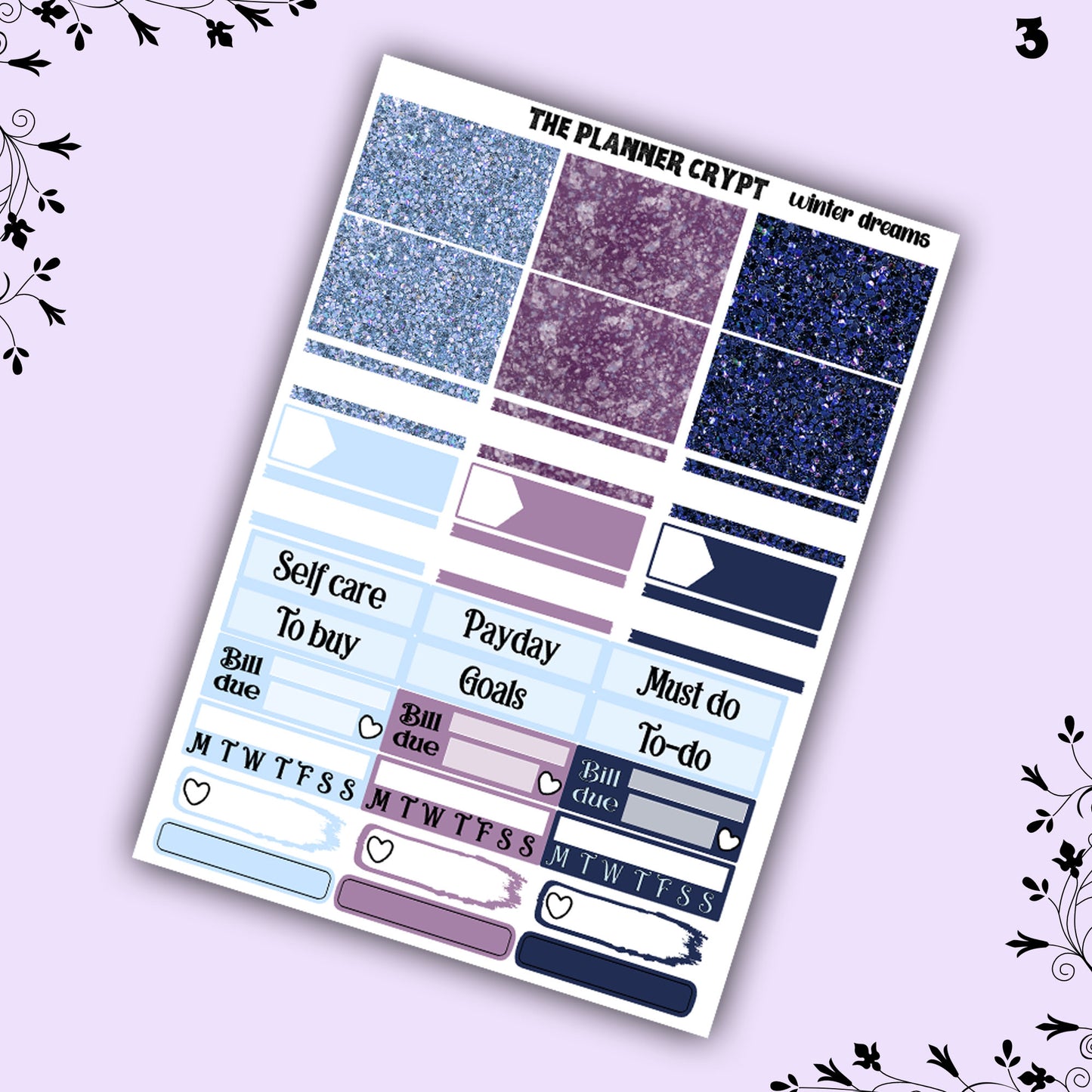 weekly planner stickers, planner kits, winter stickers, winter themed stickers, winter dreams