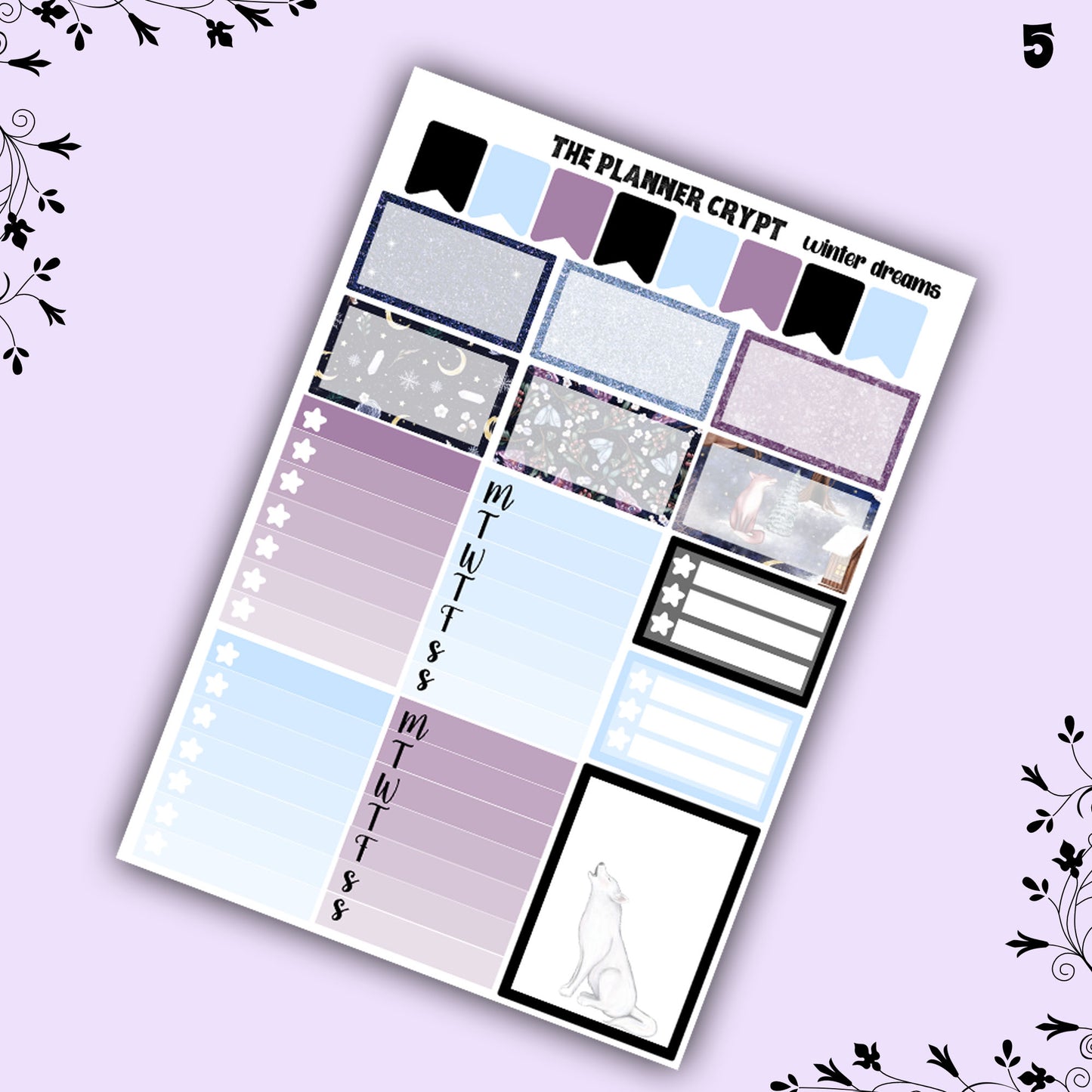 weekly planner stickers, planner kits, winter stickers, winter themed stickers, winter dreams
