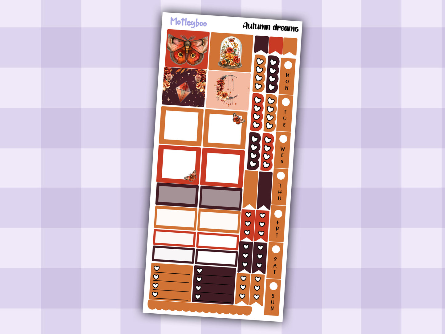 Hobonichi weeks, sticker kit, hobonichi planner, autumn stickers, planner stickers