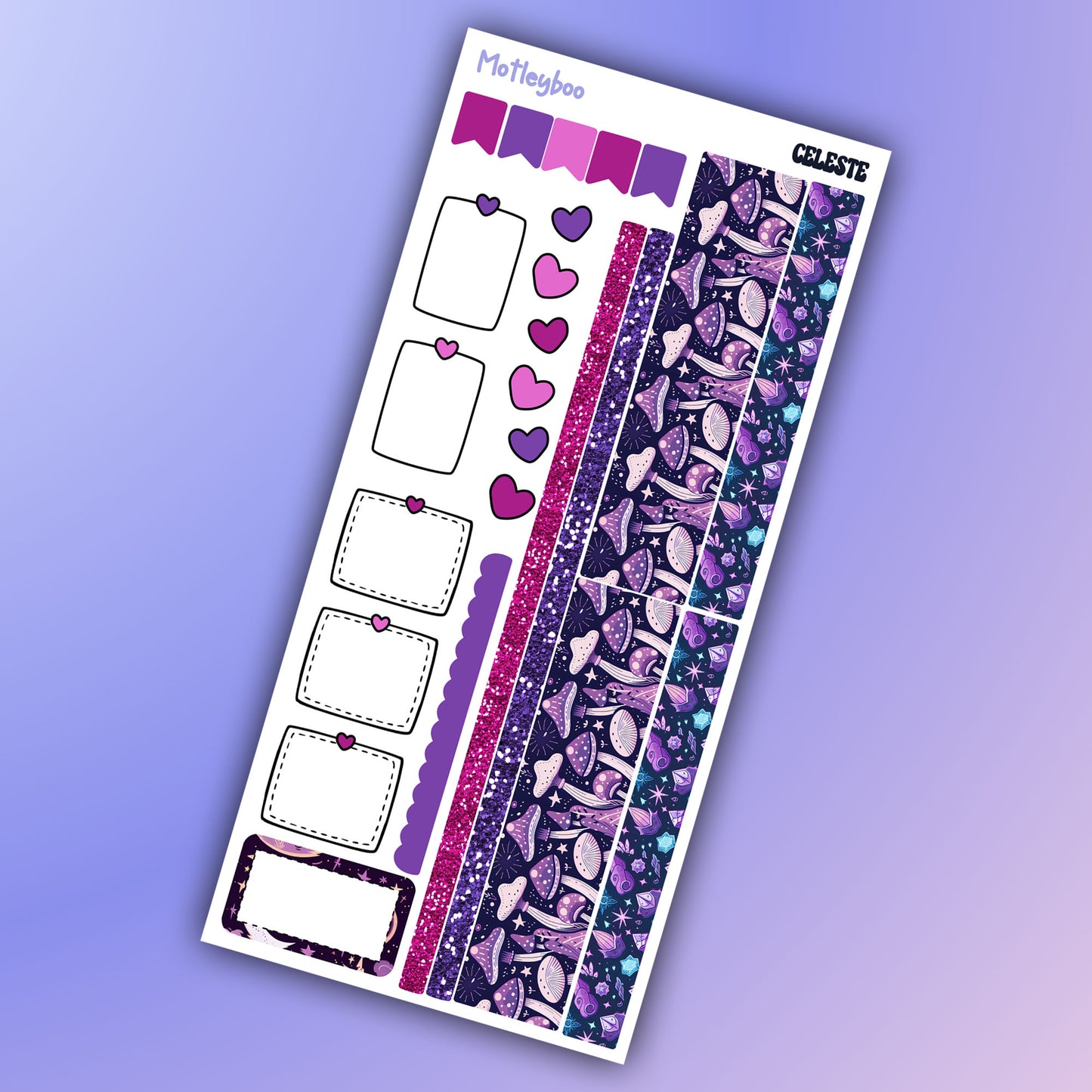 Hobonichi weeks, sticker kit, hobonichi planner, celestial stickers, witchy planner, hobonichi functional stickers, planner stickers, stars