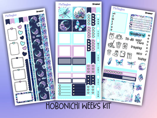 Hobonichi weeks, weekly sticker kit, hobonichi planner, witch planner, Dreamer