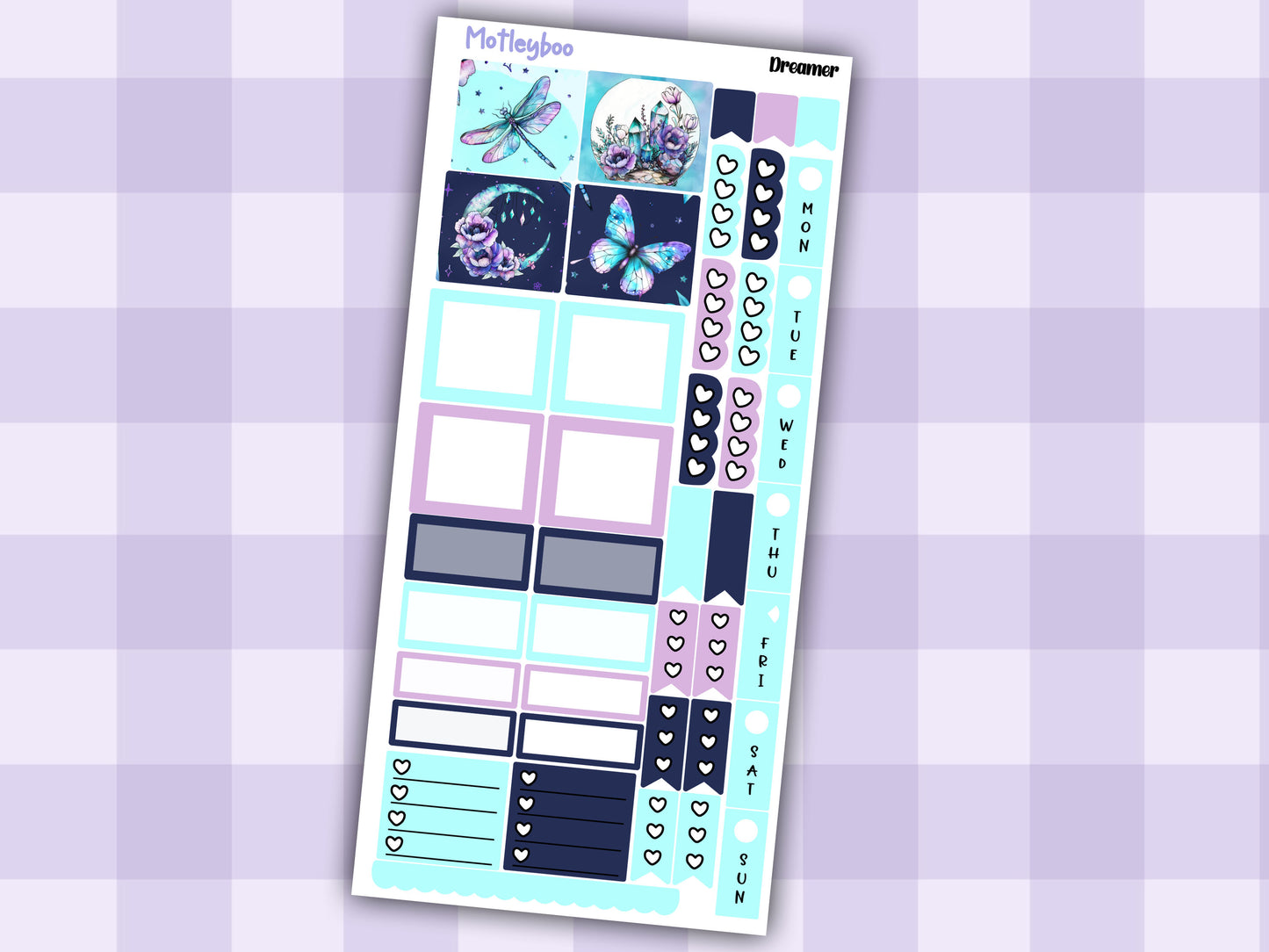 Hobonichi weeks, weekly sticker kit, hobonichi planner, witch planner, Dreamer