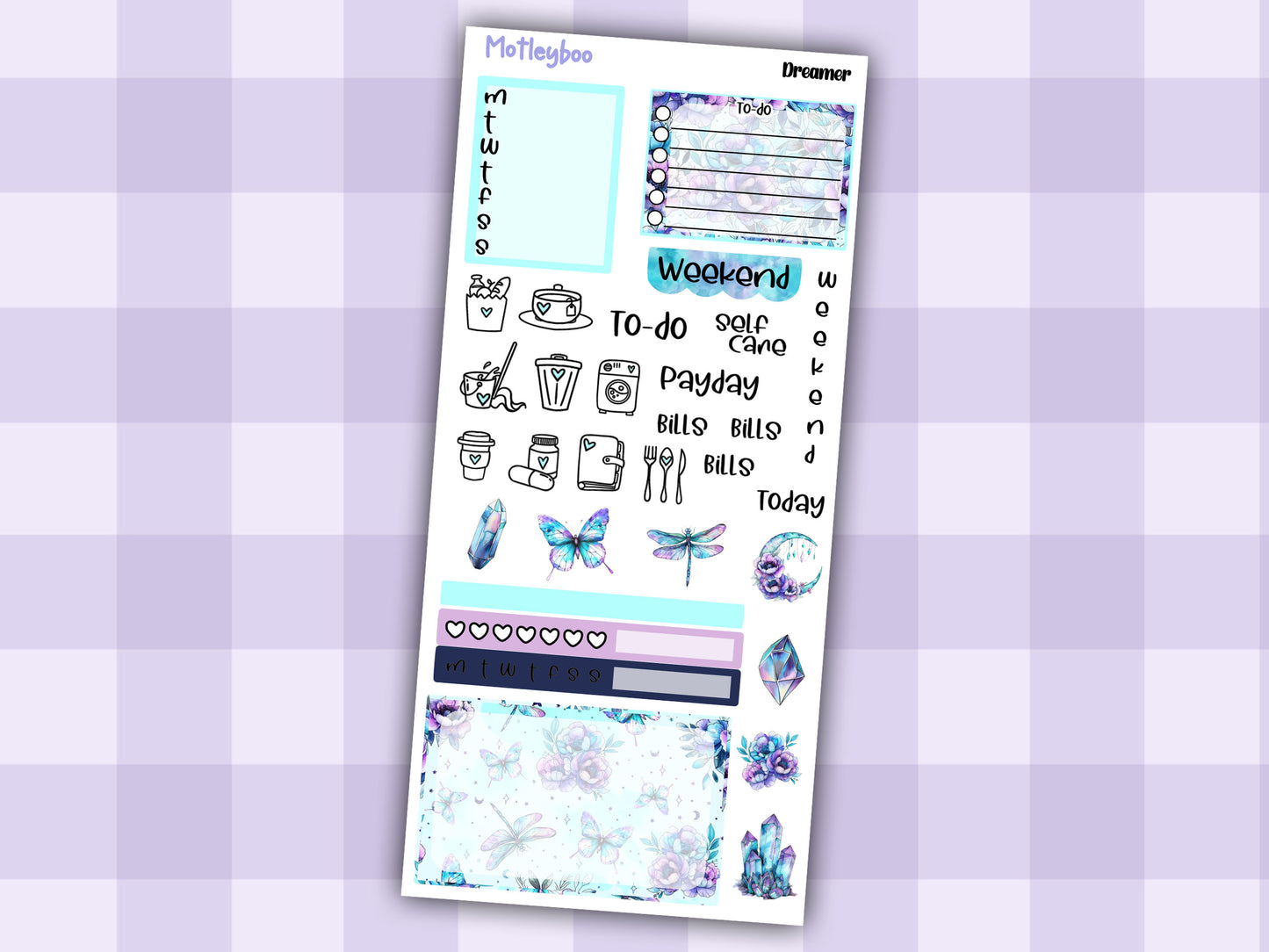 Hobonichi weeks, weekly sticker kit, hobonichi planner, witch planner, Dreamer