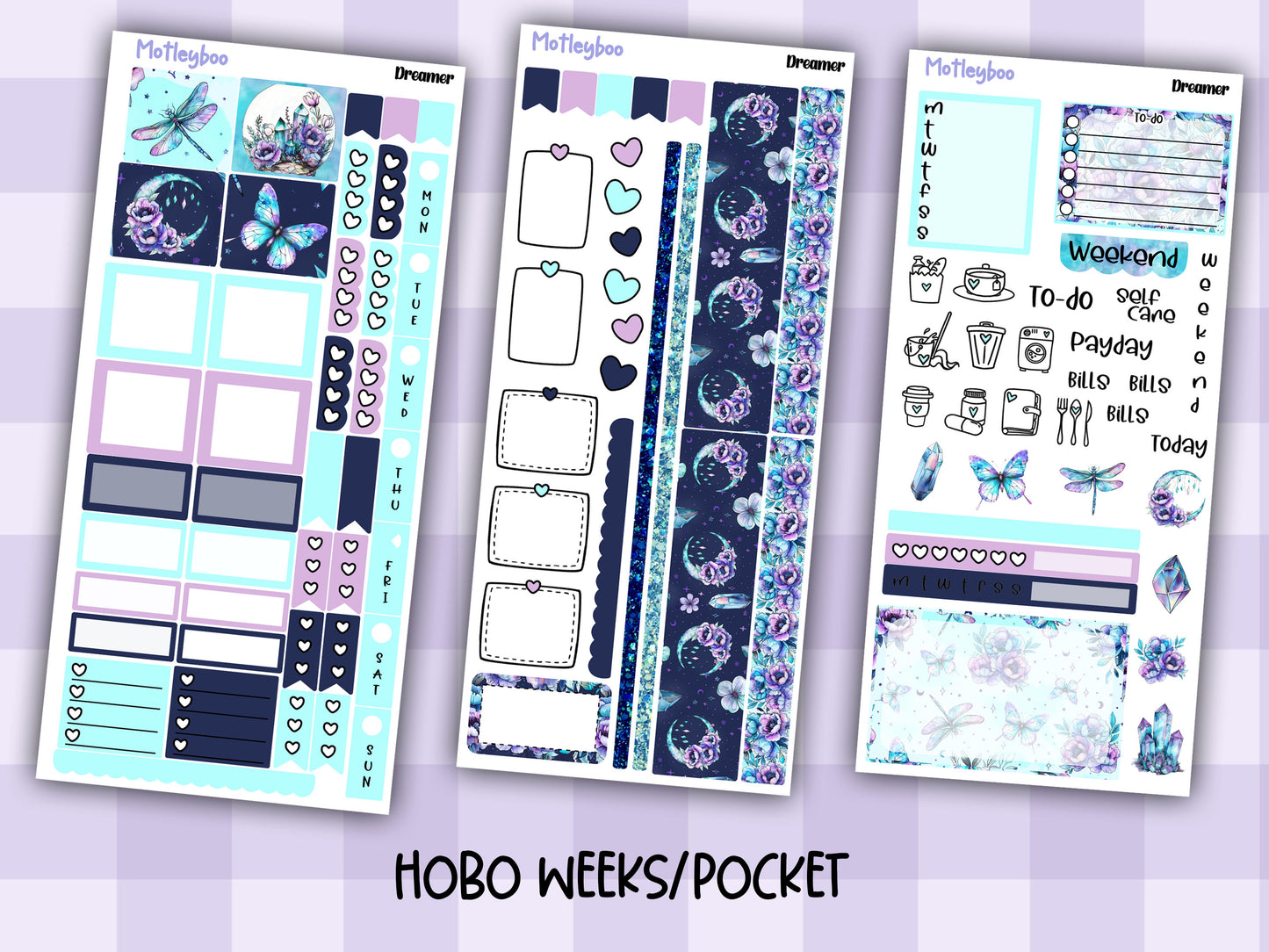 Hobonichi weeks, weekly sticker kit, hobonichi planner, witch planner, Dreamer
