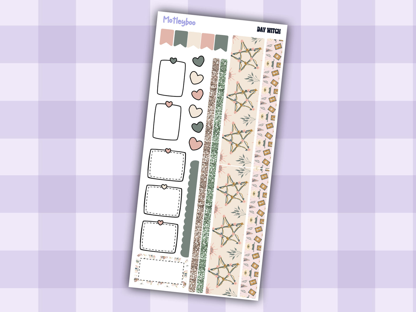 Hobonichi weeks, sticker kit, hobonichi planner, goth stickers, witch planner, hobonichi functional sticker, planner stickers, witch sticker