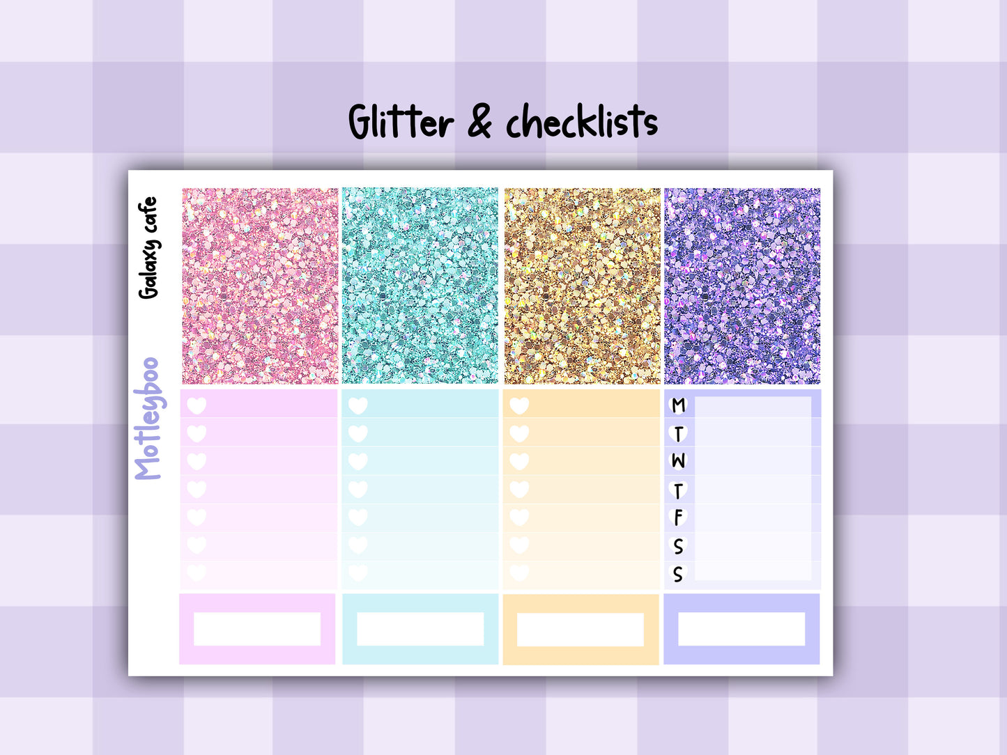 Weekly Planner Sticker Kit, scfi alien food Vertical Planning Stickers, Galaxy cafe
