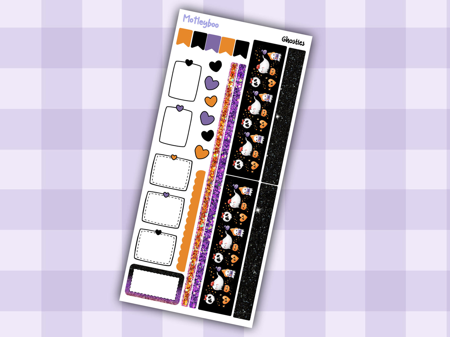 Hobonichi weeks weekly planner sticker kit, planner stickers, Ghosties