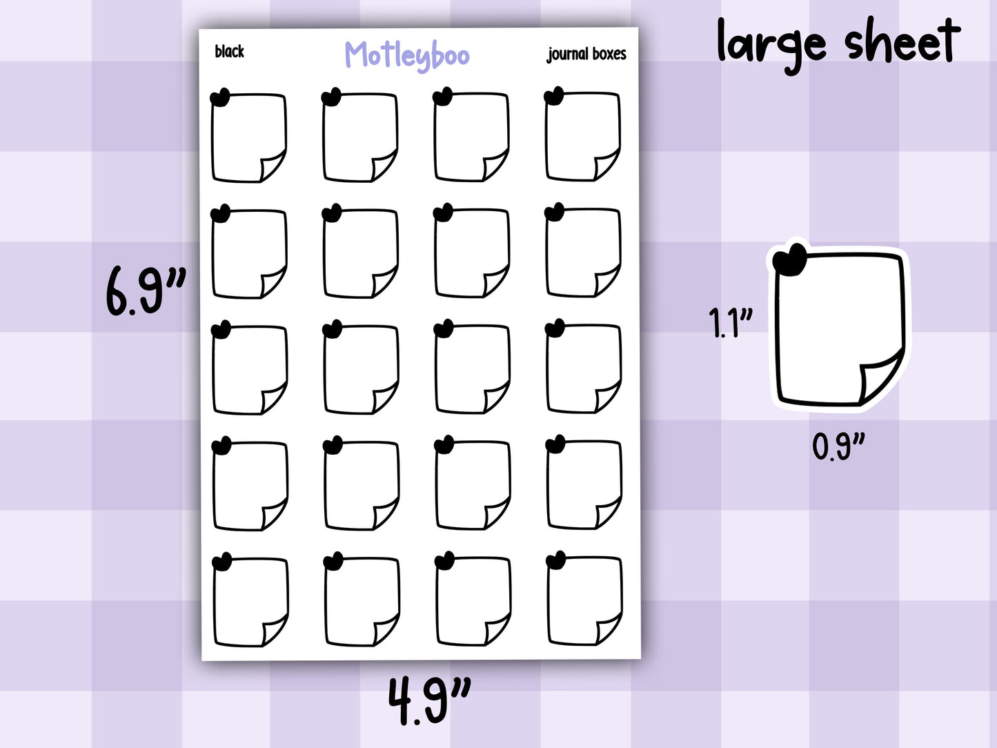 Functional planner boxes for any size planning, vertical and A5 planner