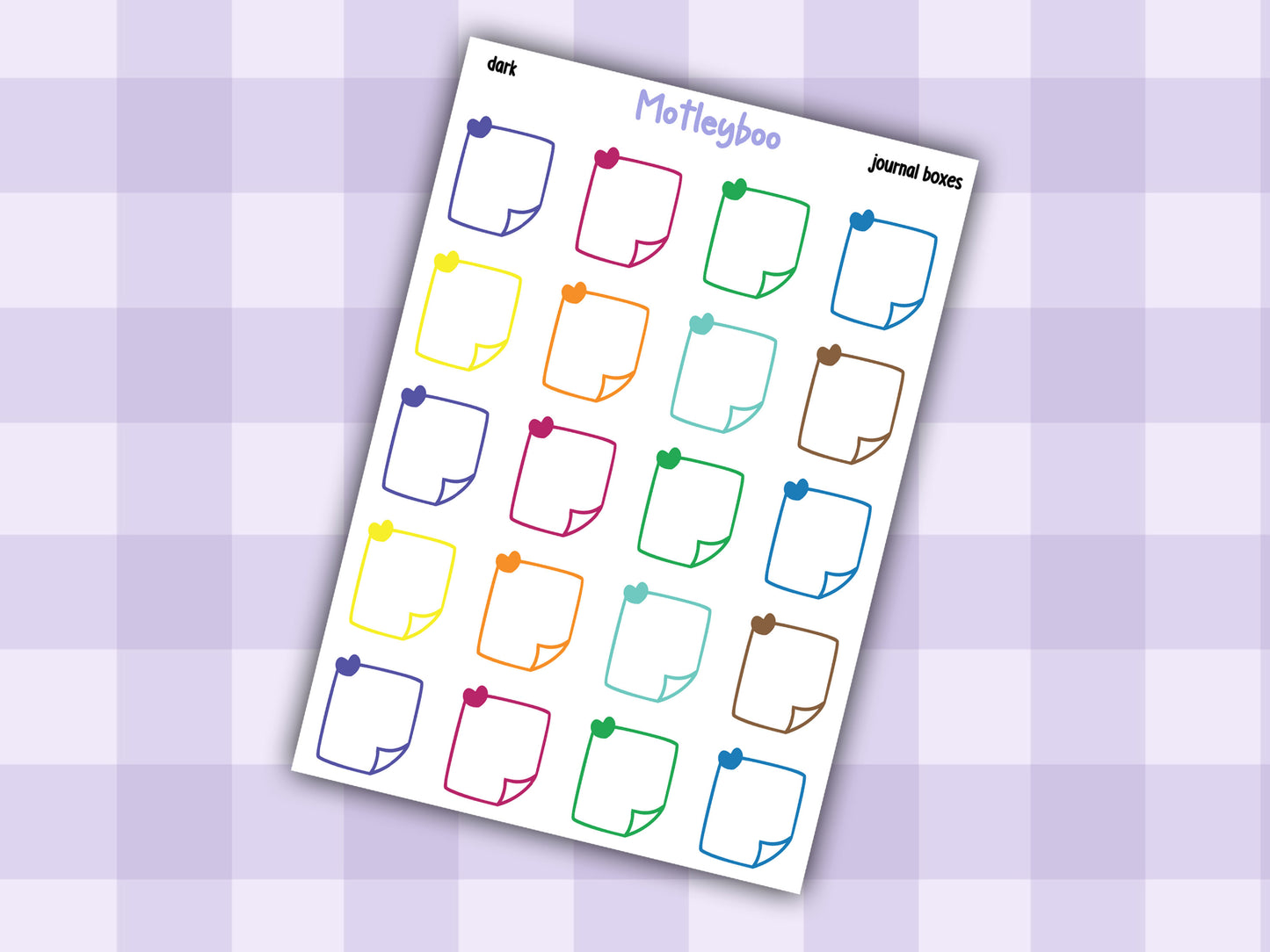Functional planner boxes for any size planning, vertical and A5 planner