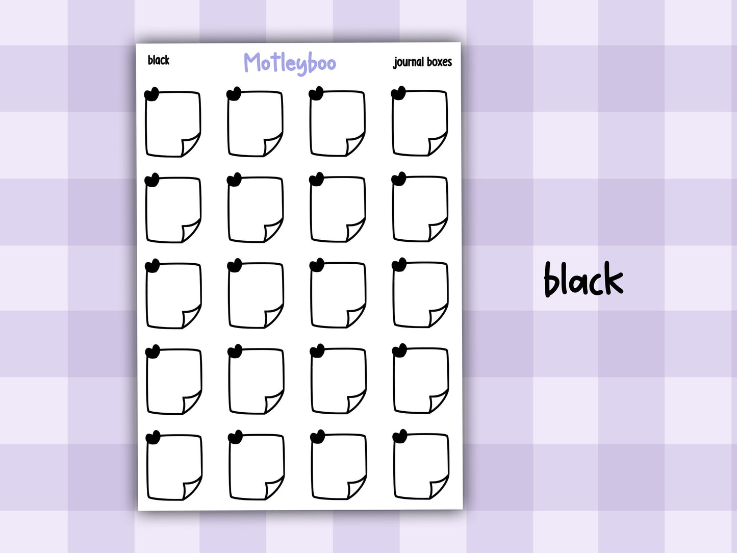 Functional planner boxes for any size planning, vertical and A5 planner
