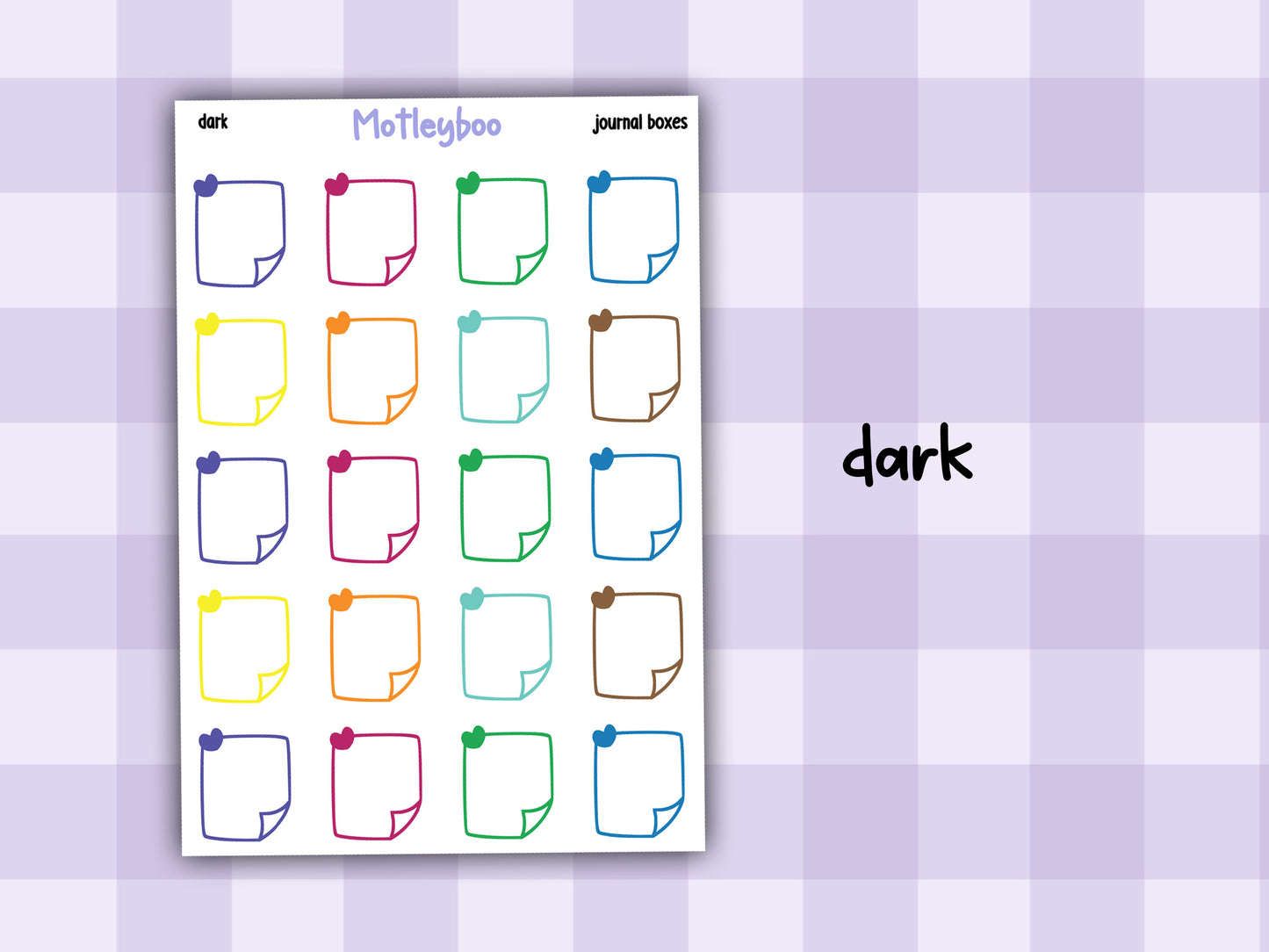 Functional planner boxes for any size planning, vertical and A5 planner