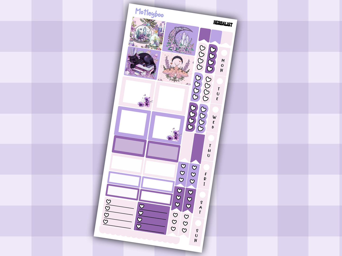 Hobonichi weeks, sticker kit, hobonichi planner, herb stickers, witch planner, pagan stickers, planner stickers, witch sticker, Herbalist