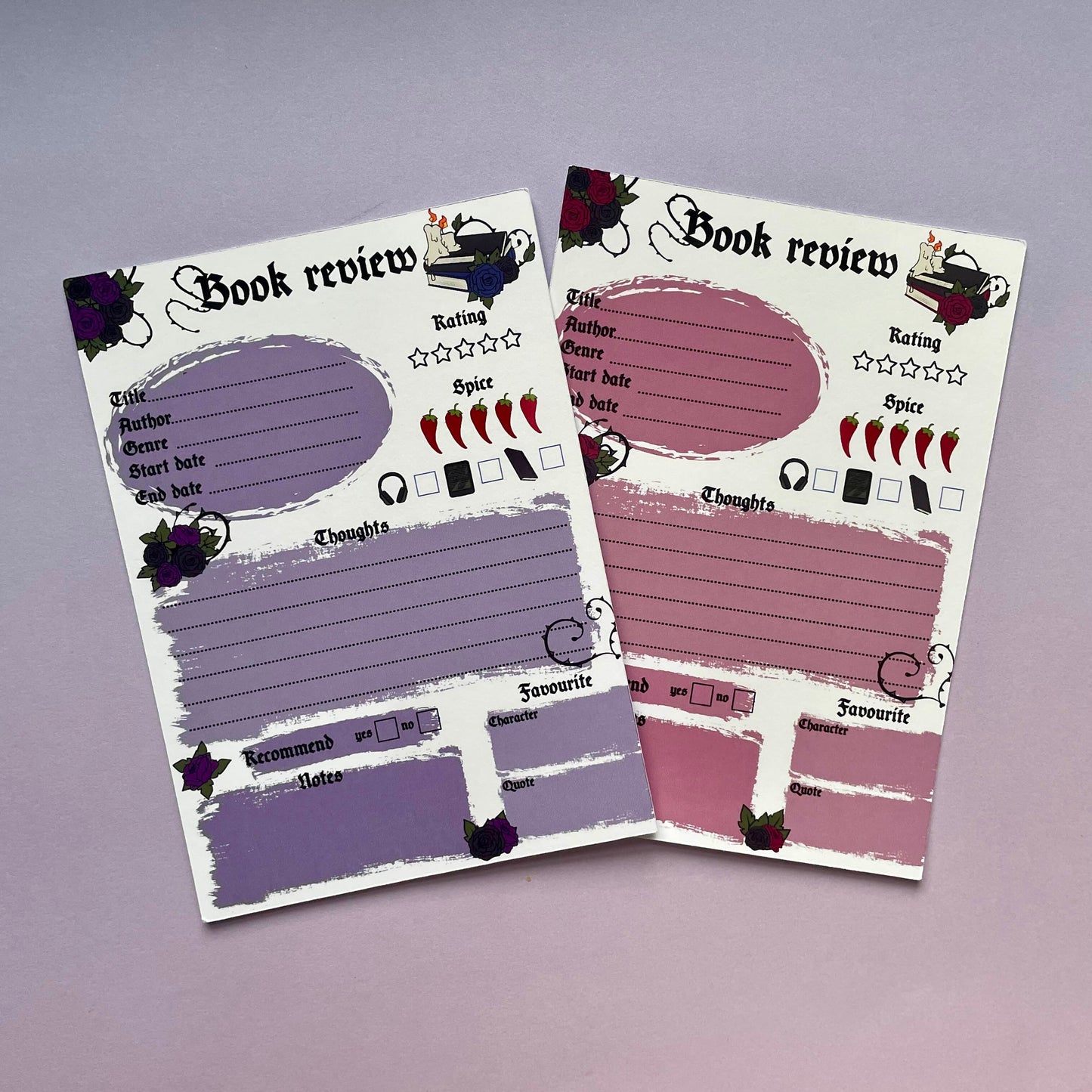 Book review card inserts, bookish stickers, gifts for, book lovers, book nerds, gothic romance, skulls & books, in my dark romance era