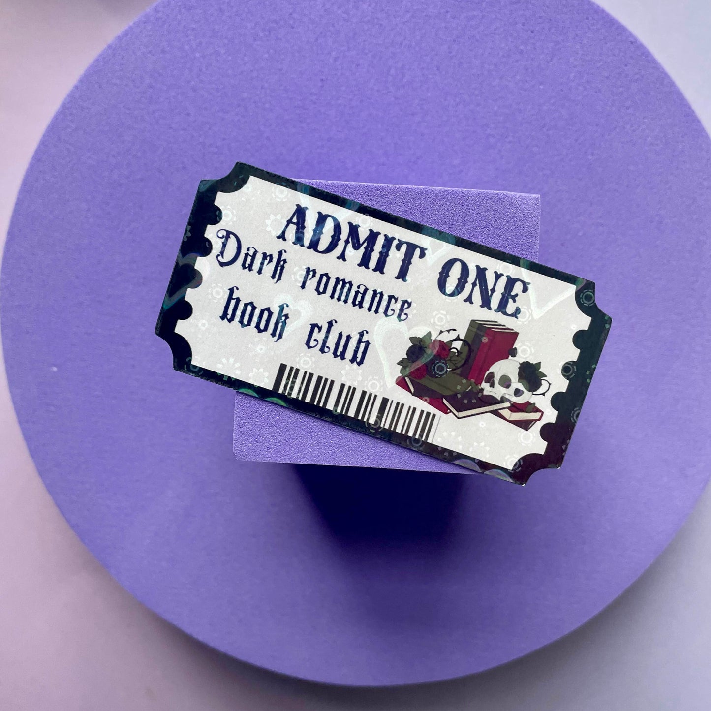 Dark romance book club ticket die cut sticker, dark romance, gothic romance, gifts for, book nerds, book lovers, bookish, vinyl sticker, book club (Copy)