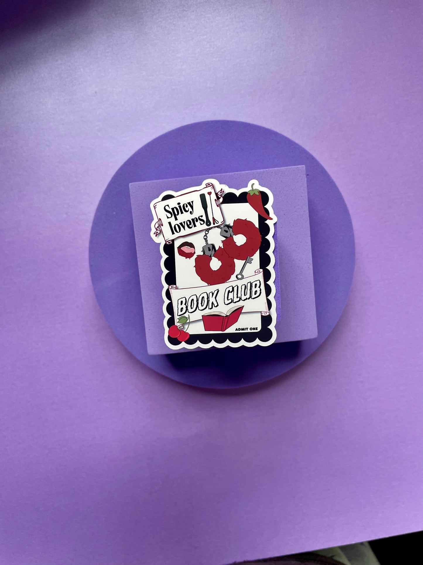 spicy book lovers club die cut , kindle and laptop sticker, gifts for bookish spicy smut book lovers, vinyl and laminated, journaling