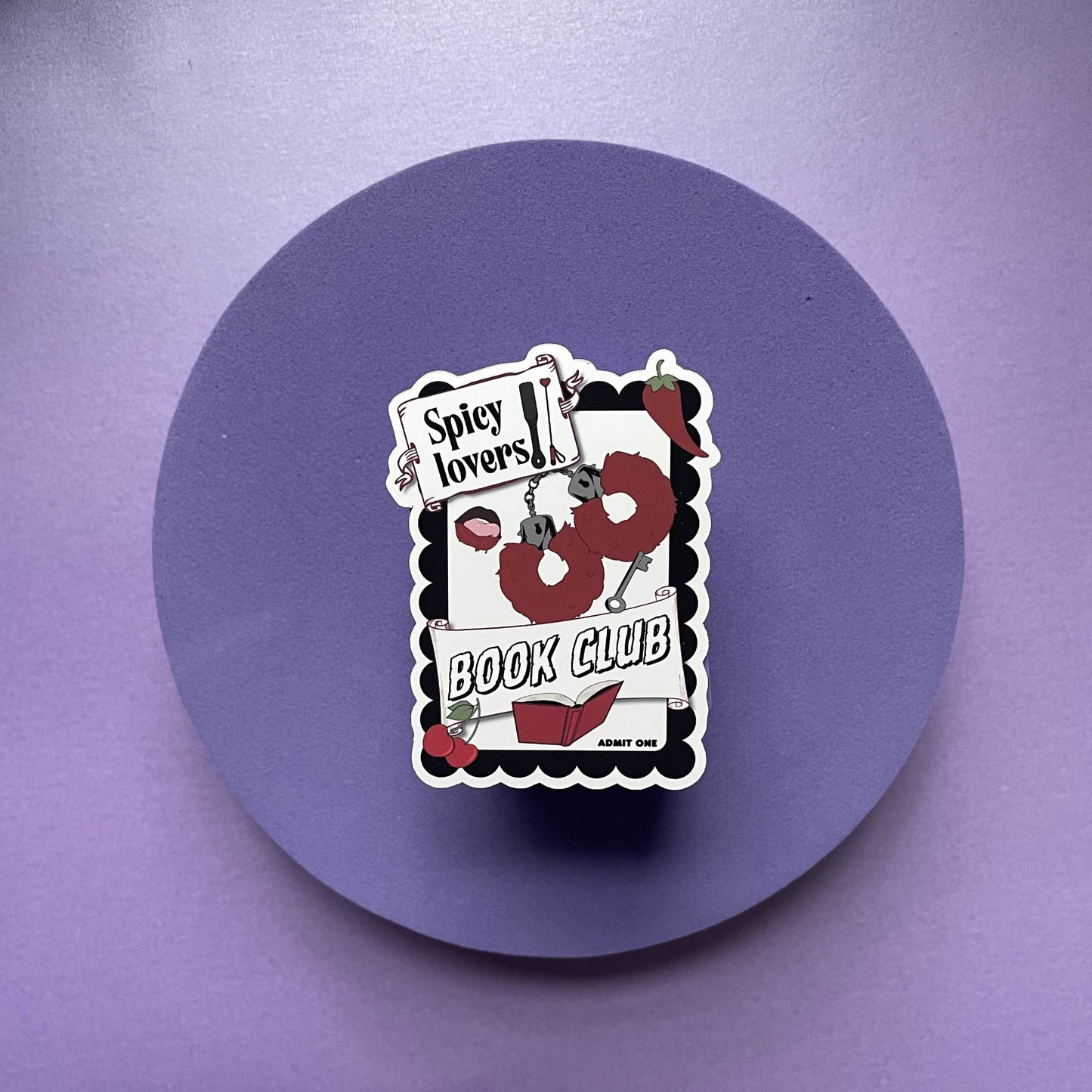 spicy book lovers club die cut , kindle and laptop sticker, gifts for bookish spicy smut book lovers, vinyl and laminated, journaling
