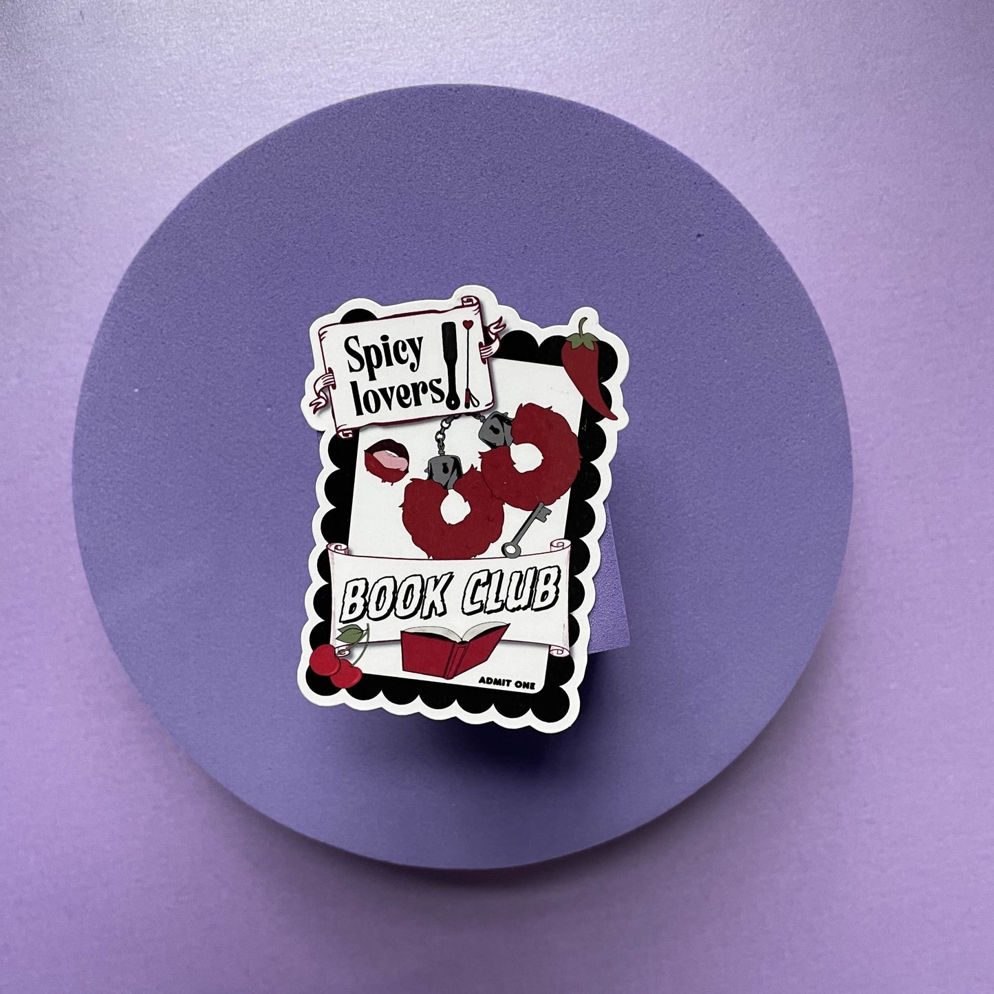 spicy book lovers club die cut , kindle and laptop sticker, gifts for bookish spicy smut book lovers, vinyl and laminated, journaling