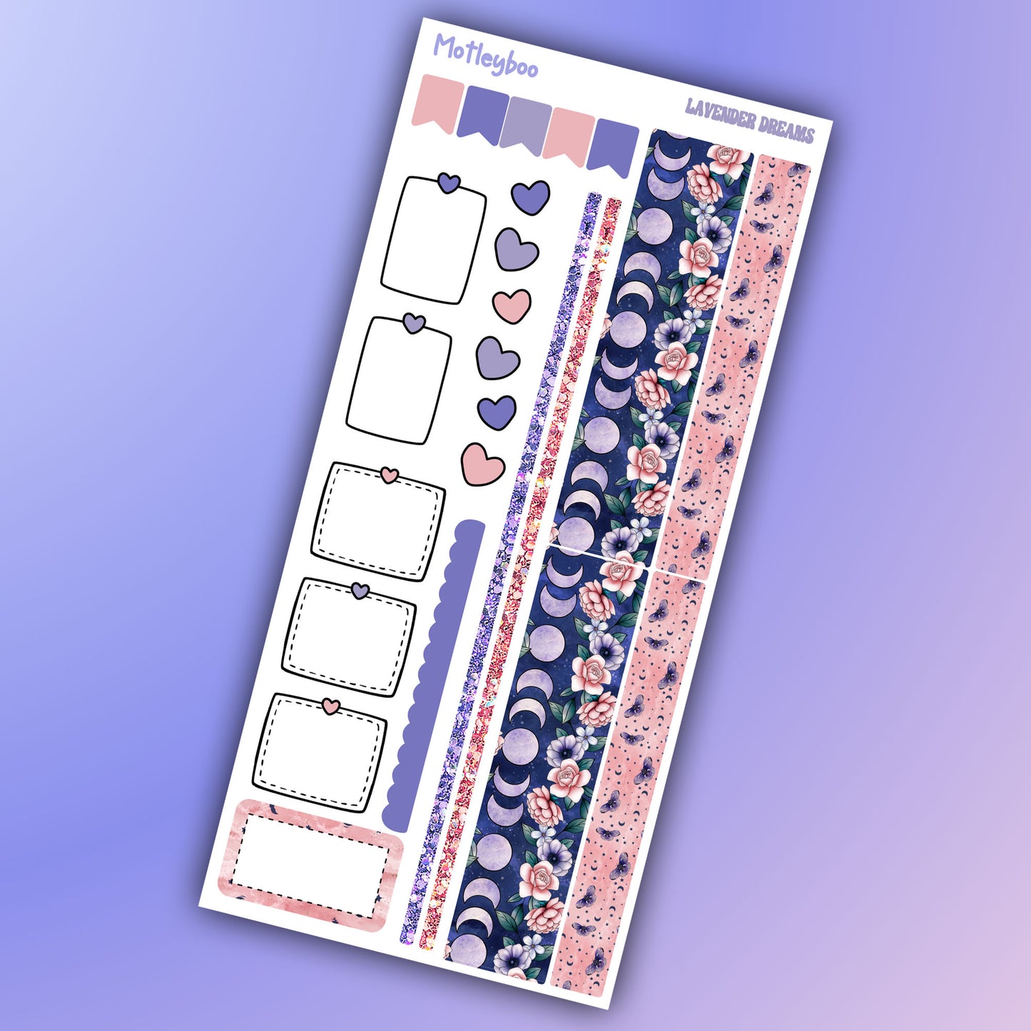 Hobonichi weekly planner kit, planner kit, cute stickers, celestial stickers, mystic, witchcraft stickers, sweet dream stickers, mystical