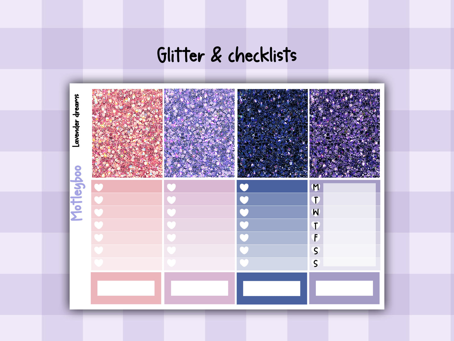 Weekly Planner Sticker Kit, Spooky witchy Vertical Planning Stickers, Lavender dreams