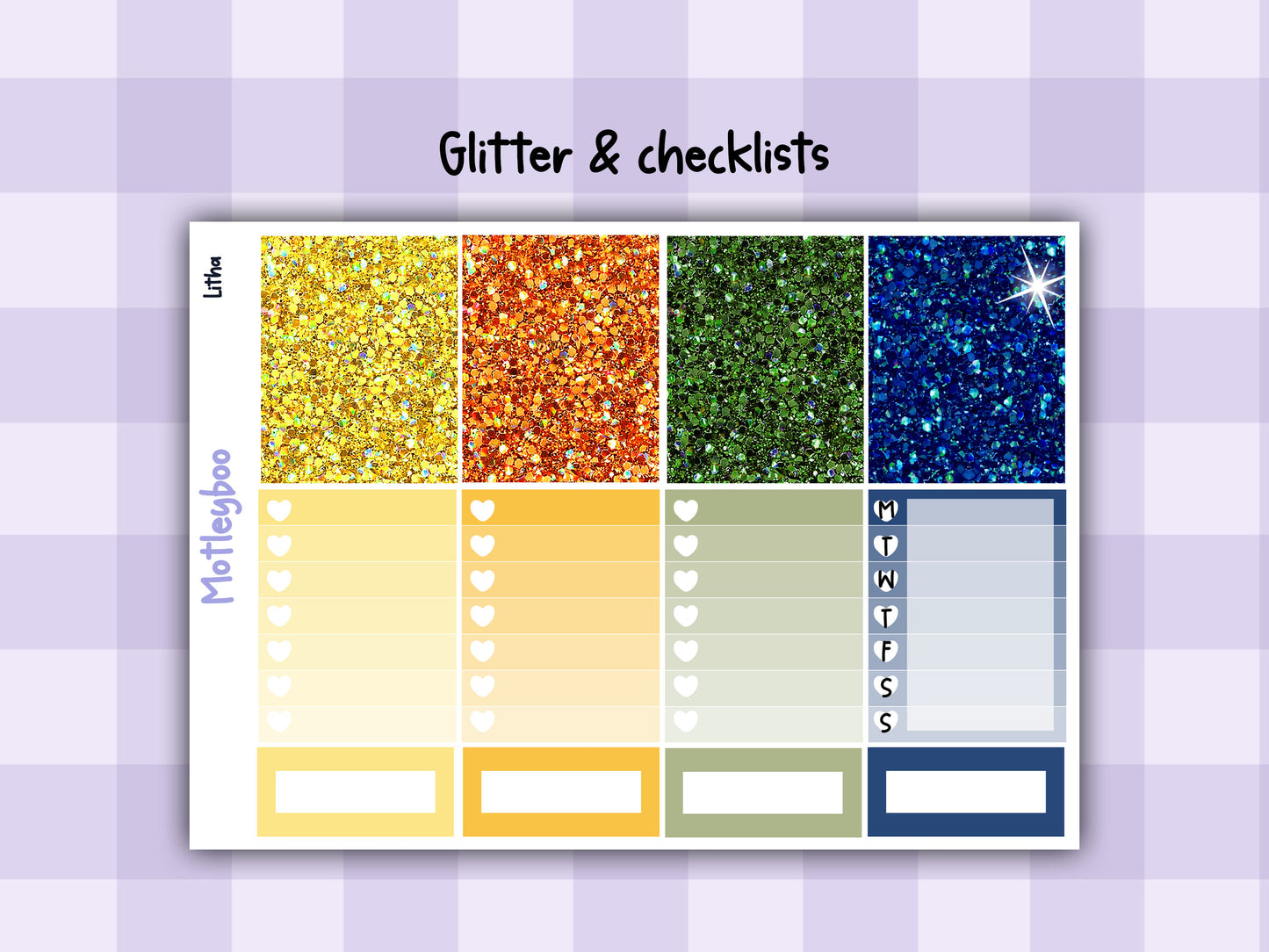 Weekly Planner Sticker Kit, Summer Solstice Celestial Vertical Planning Stickers, Litha