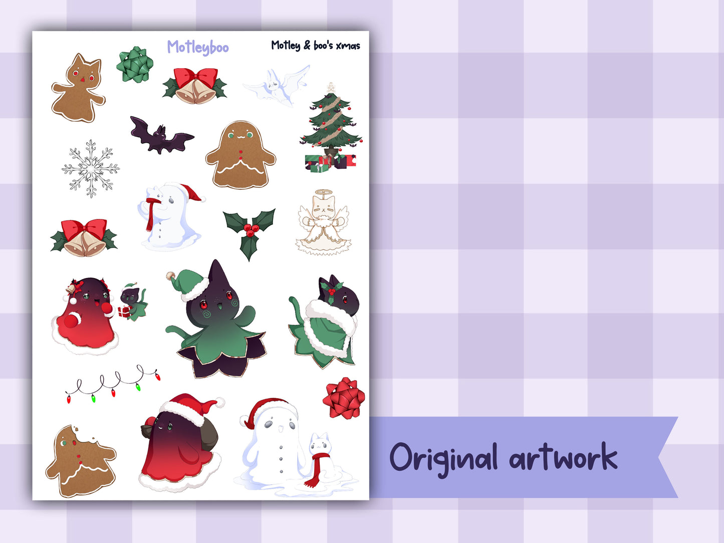 Motley Boo xmas deco sheet