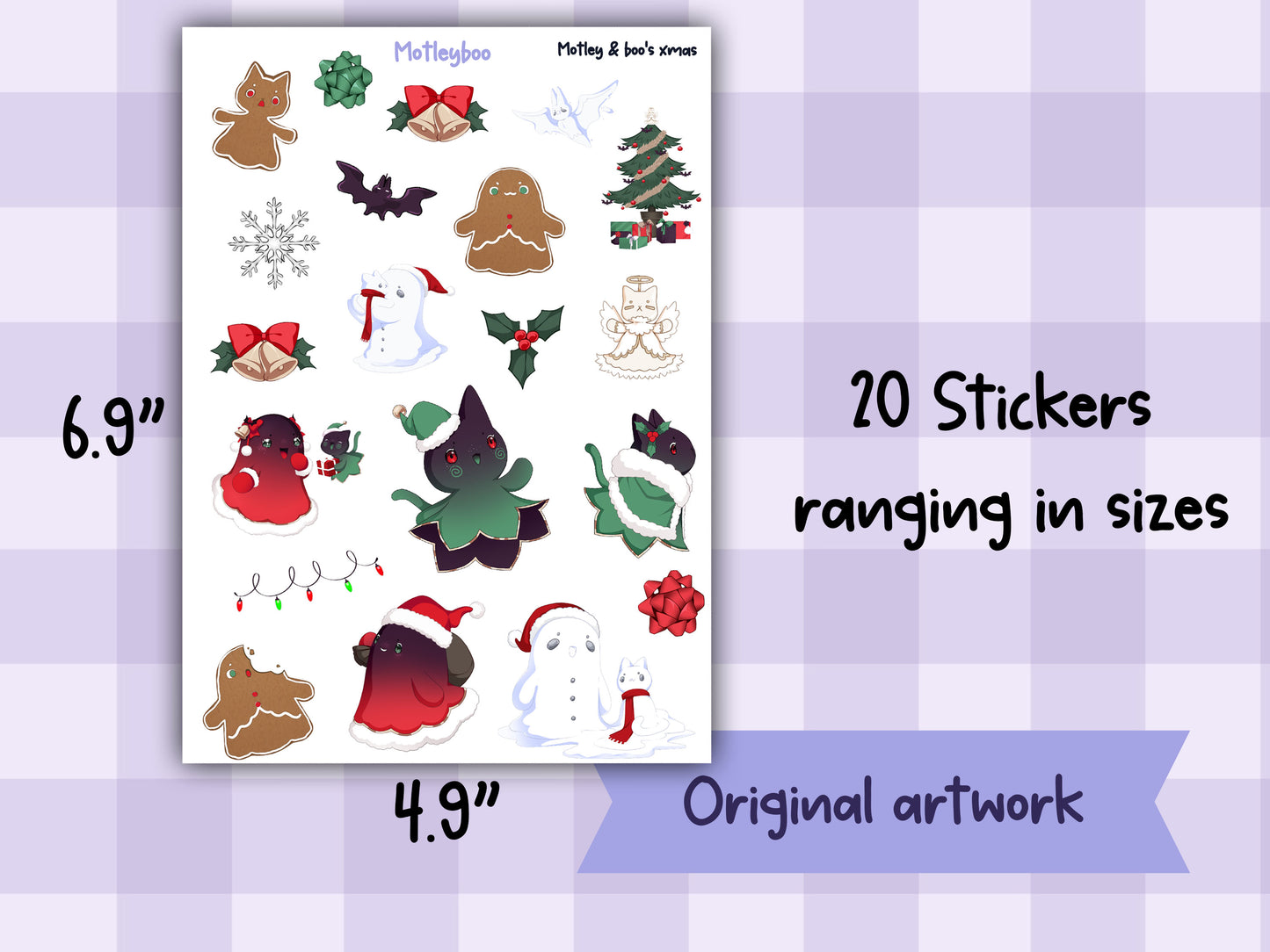 Motley Boo xmas deco sheet