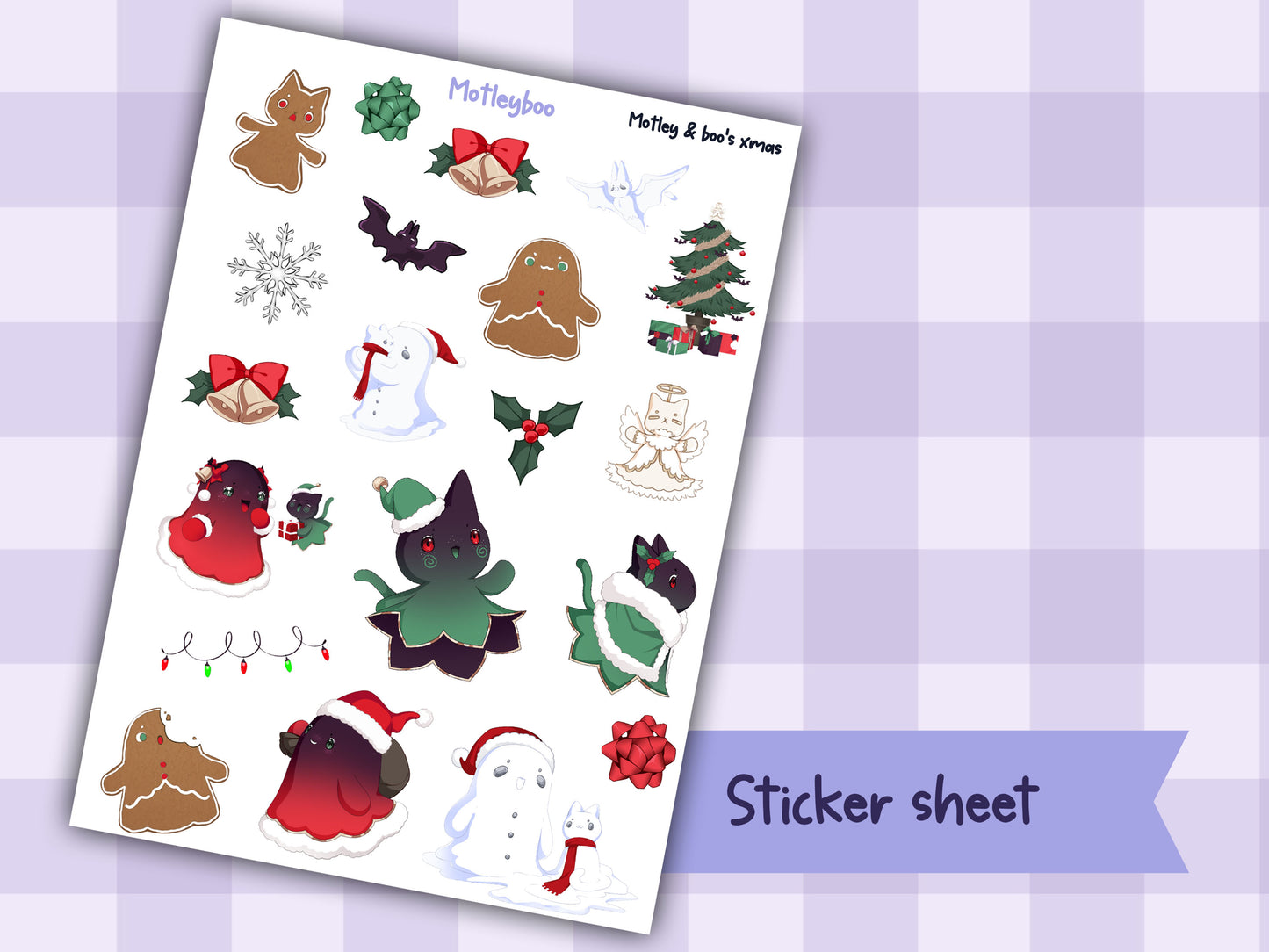 Motley Boo xmas deco sheet