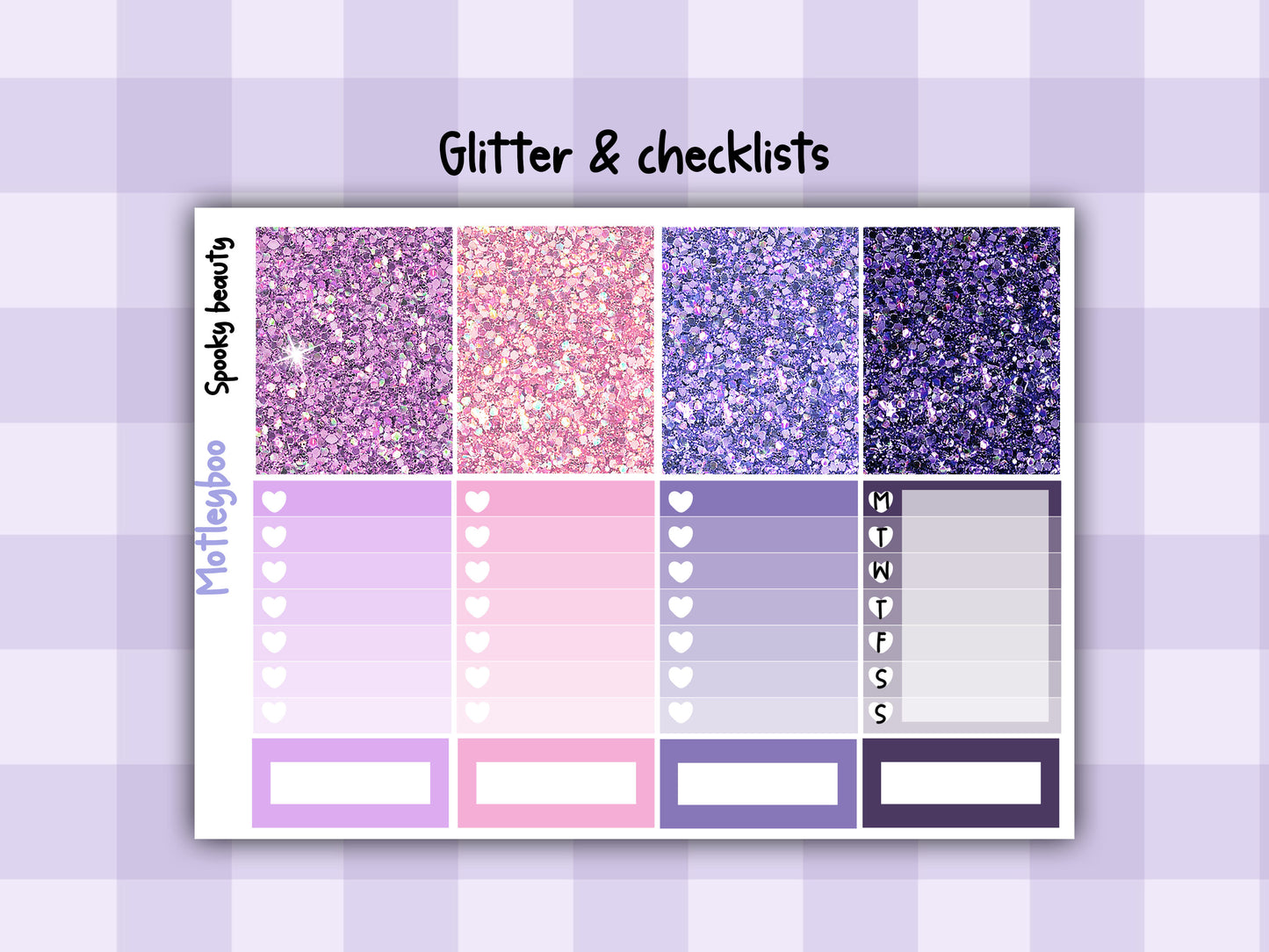 Weekly Planner Sticker Kit, gothic spooky halloween beauty Vertical Planning Stickers, Spooky beau