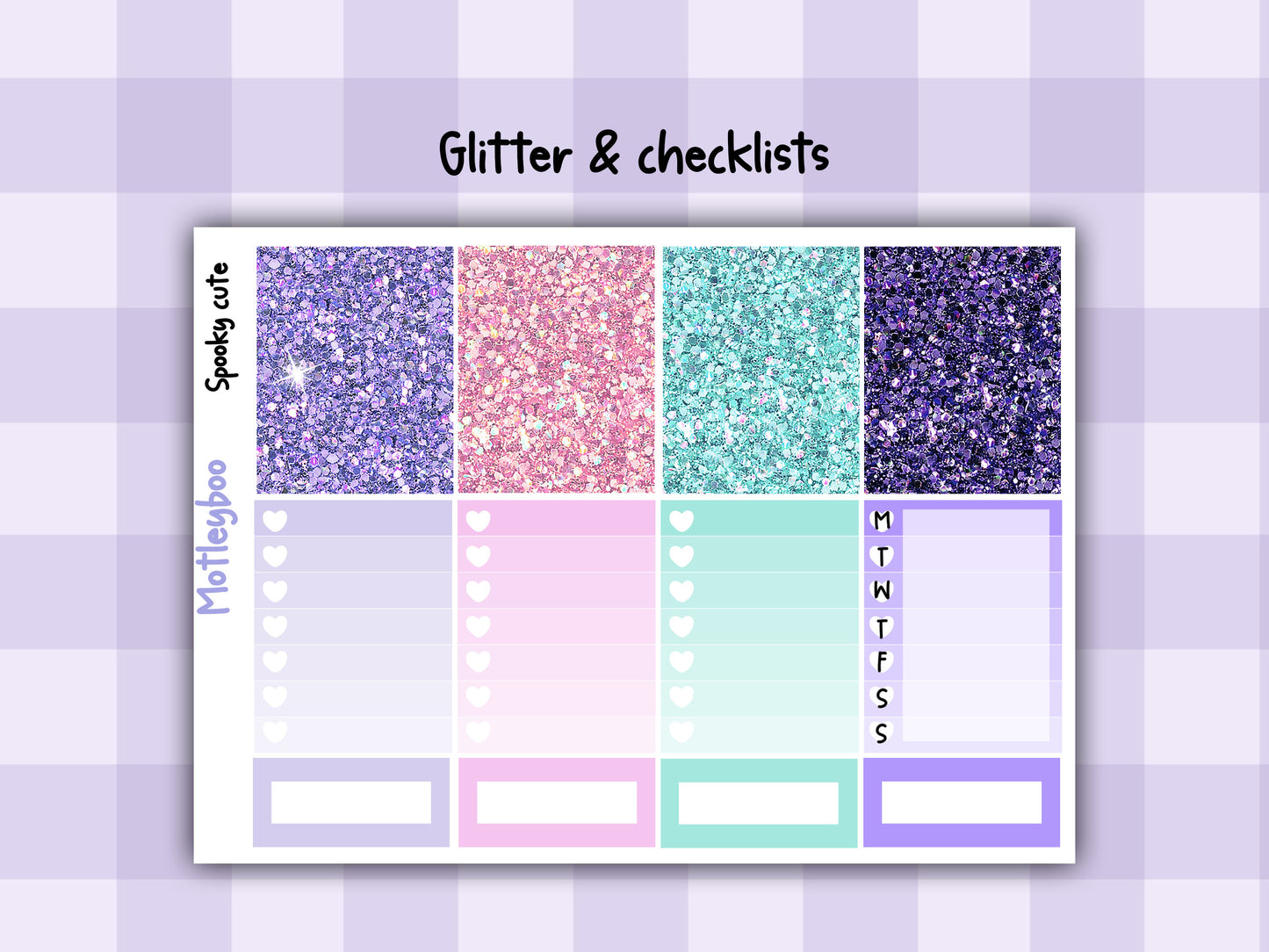 Weekly Planner Sticker Kit, spooky halloween goth Vertical Planning Stickers, Spooky cute